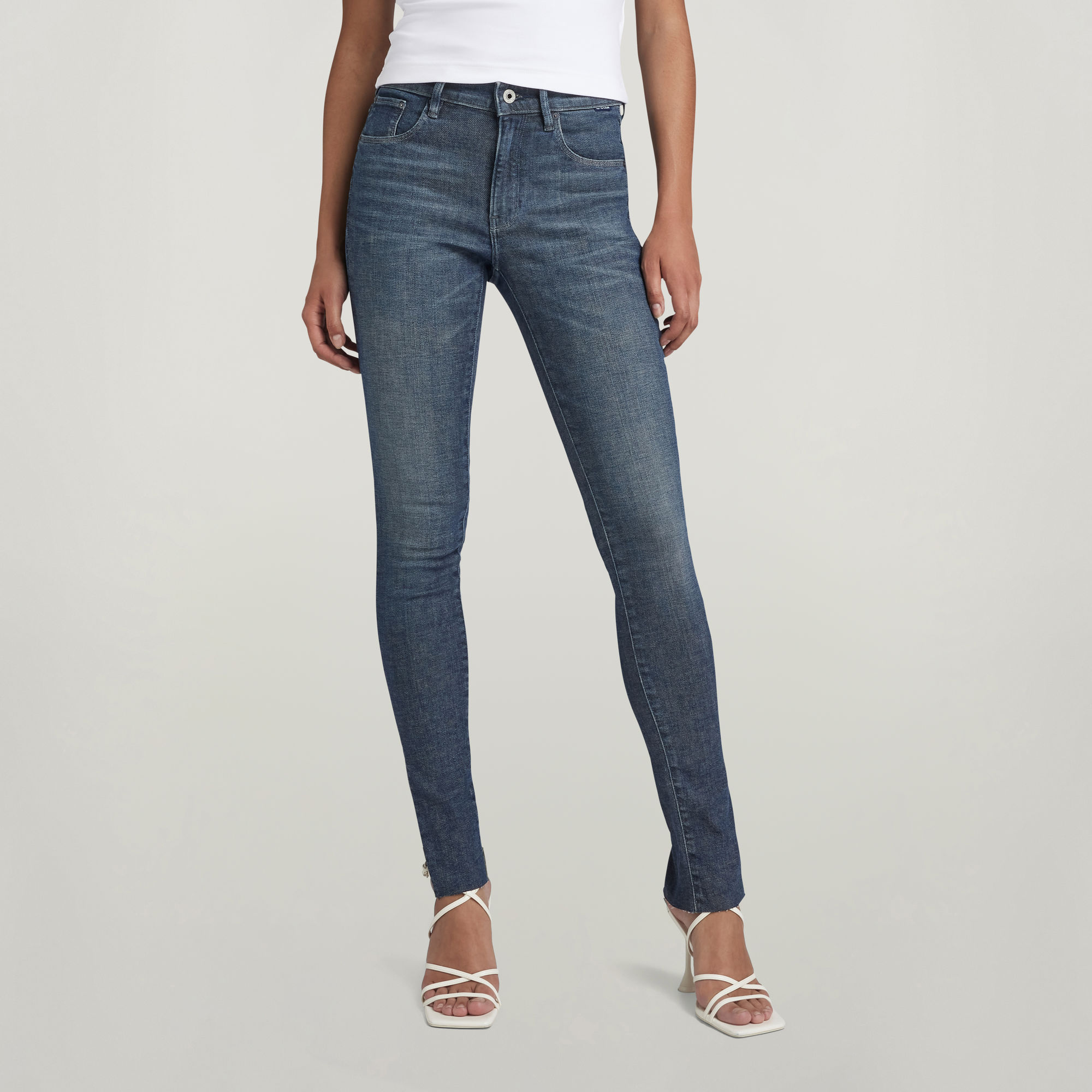 

3301 Skinny Slit Jeans - Medium blue - Women