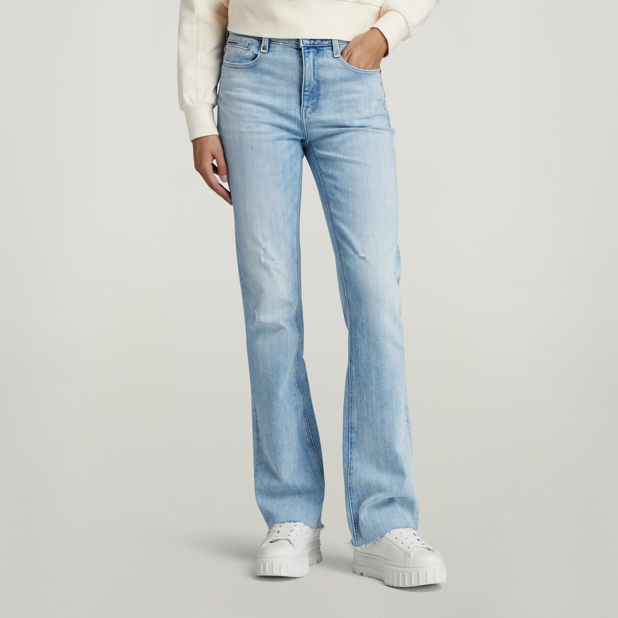 

Noxer Bootcut Jeans - Hellblau - Damen