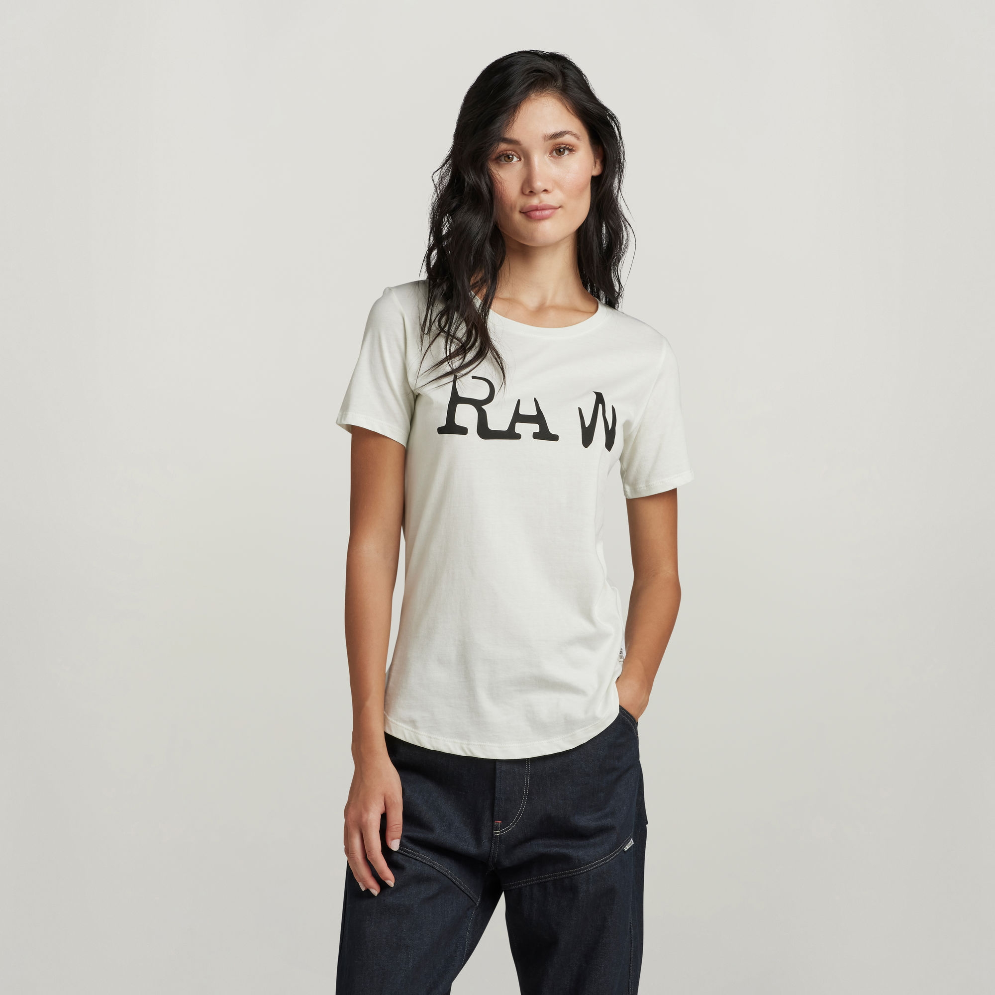 RAW Optic Slim T-Shirt - Hellblau - Damen