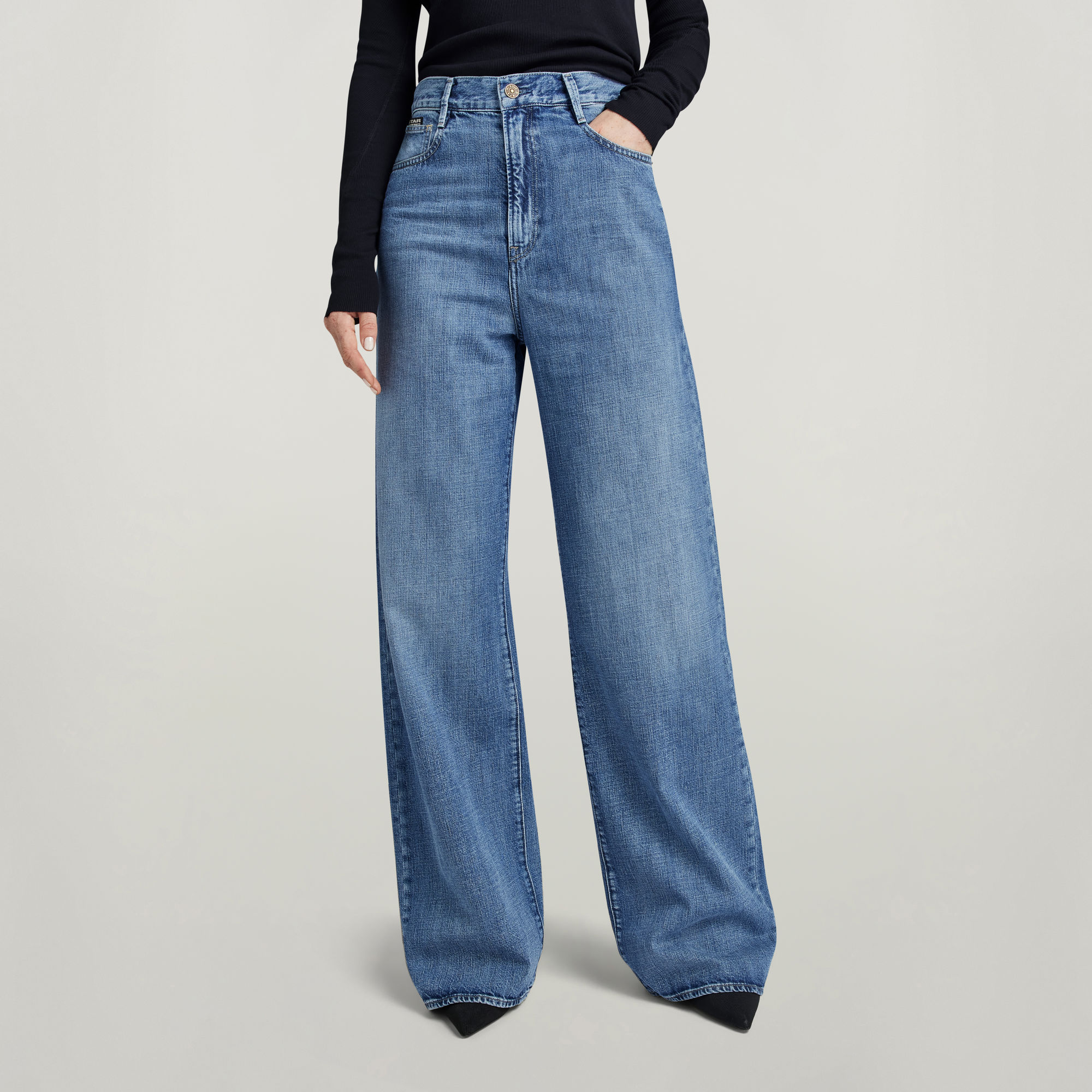 

Deck 2.0 High Loose Jeans - Mittelblau - Damen