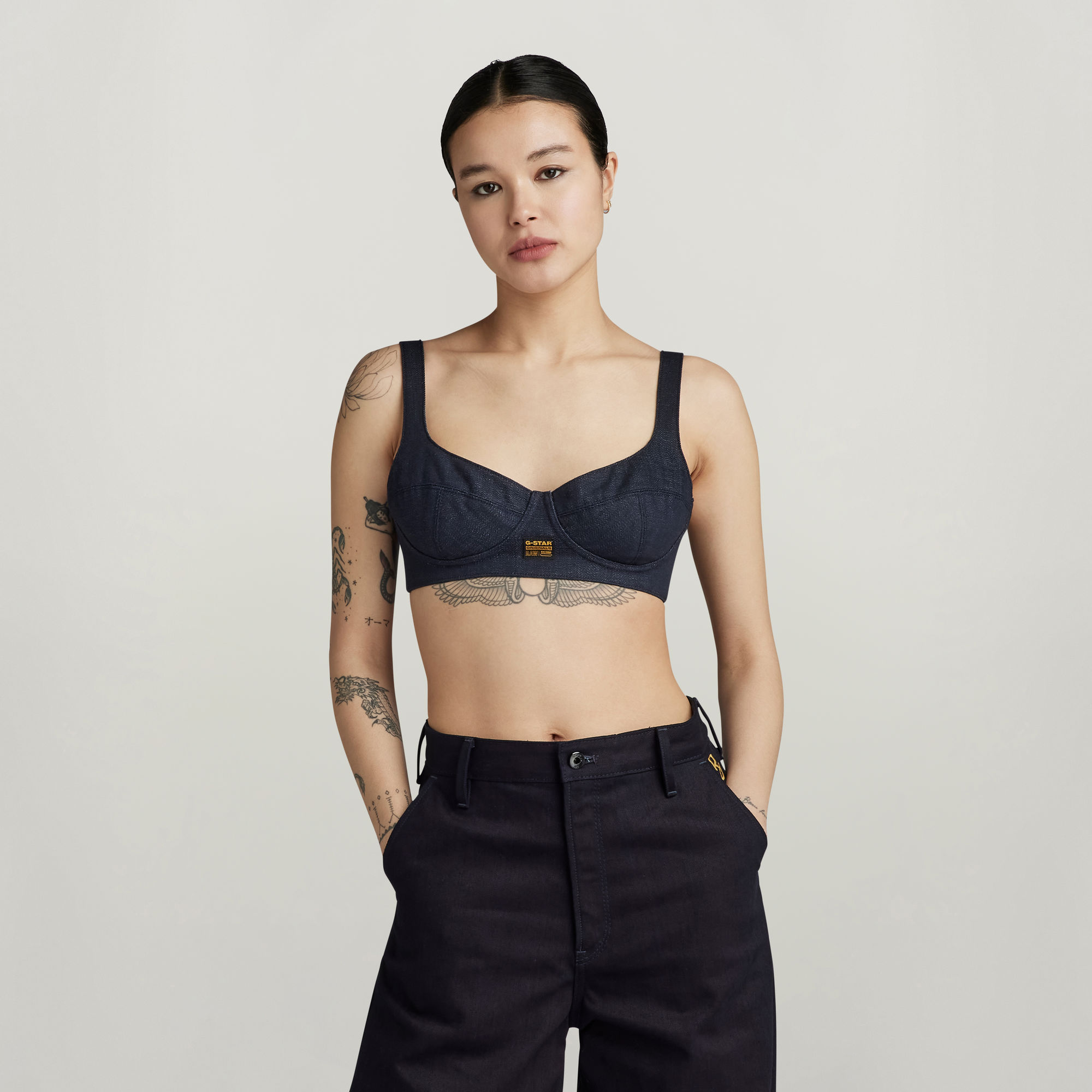 G-Star RAW GSRR Bralette Top Donkerblauw Dames