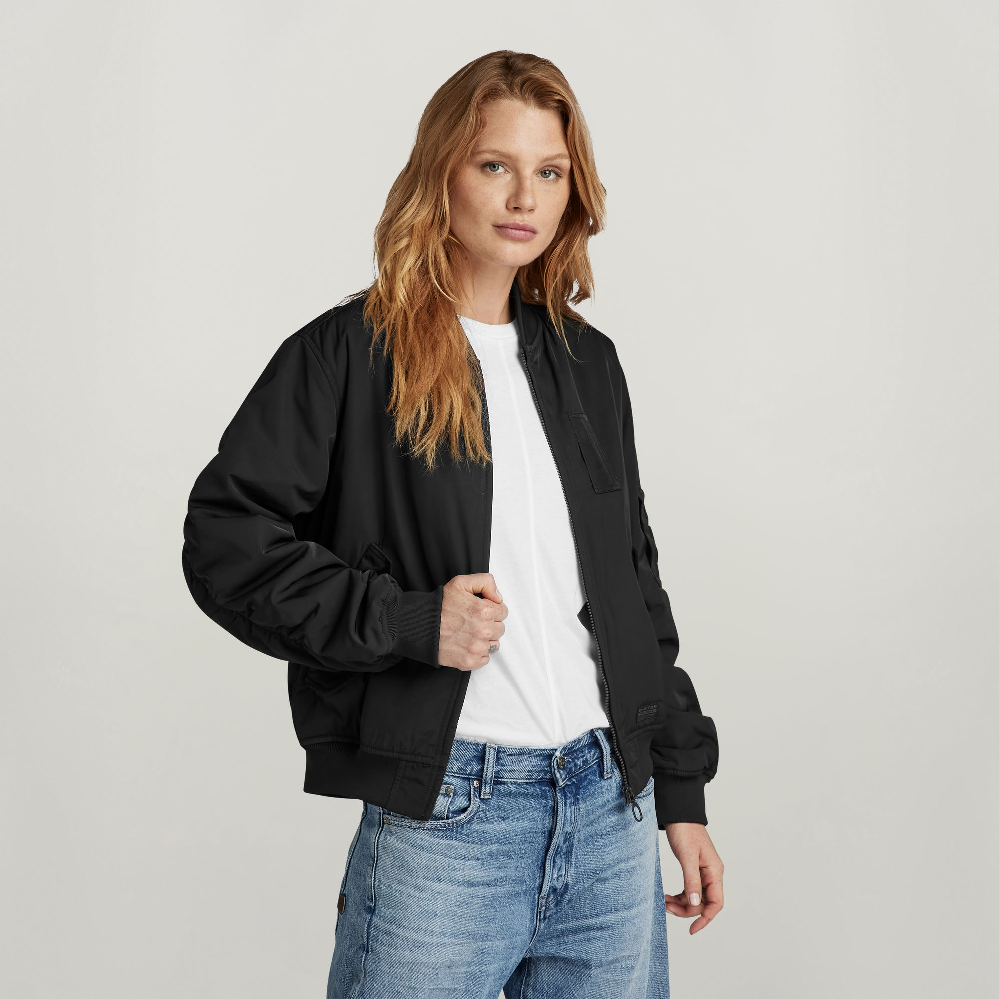 

Bomber Padded Jacket - Black - Women