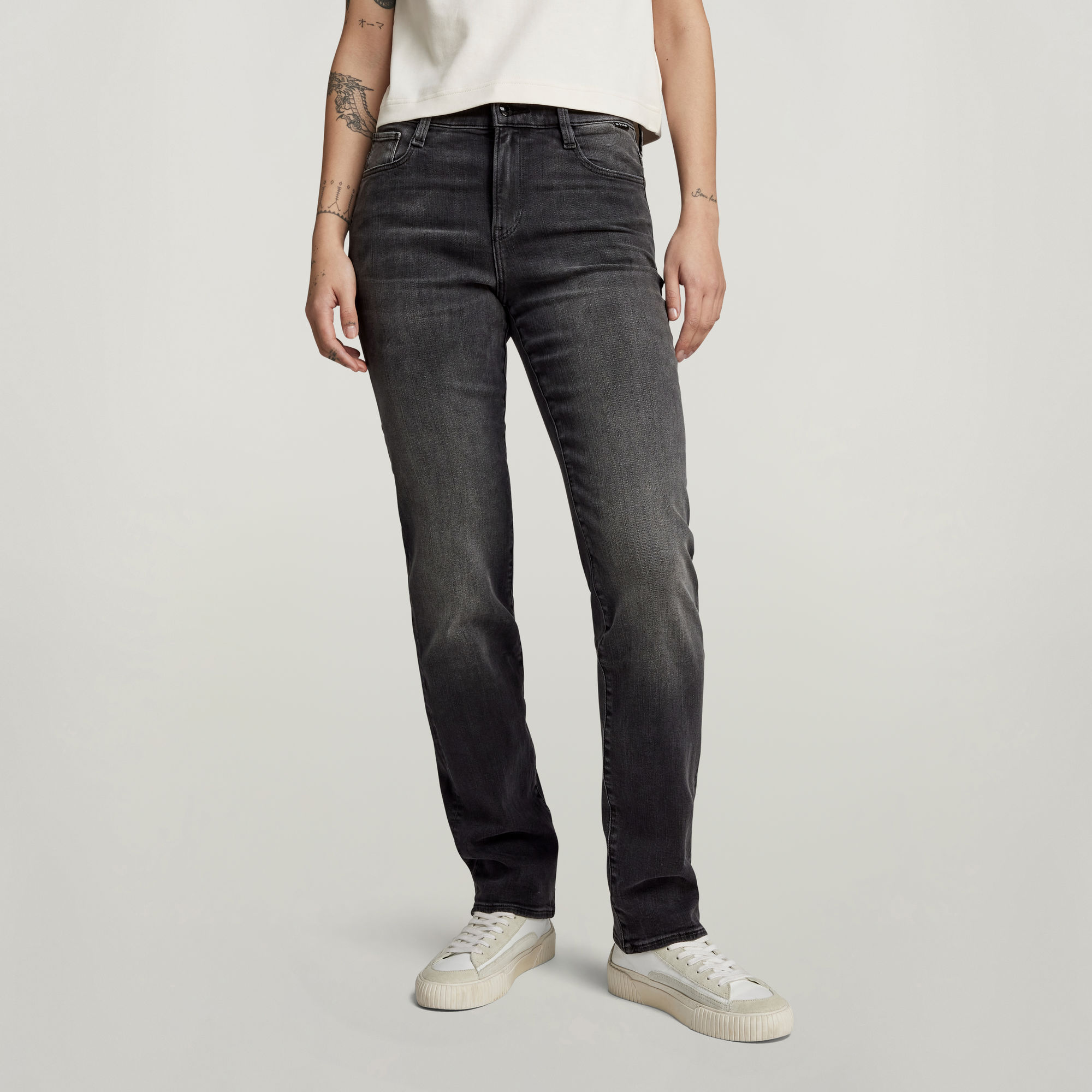 

Strace Straight Jeans - Zwart - Dames