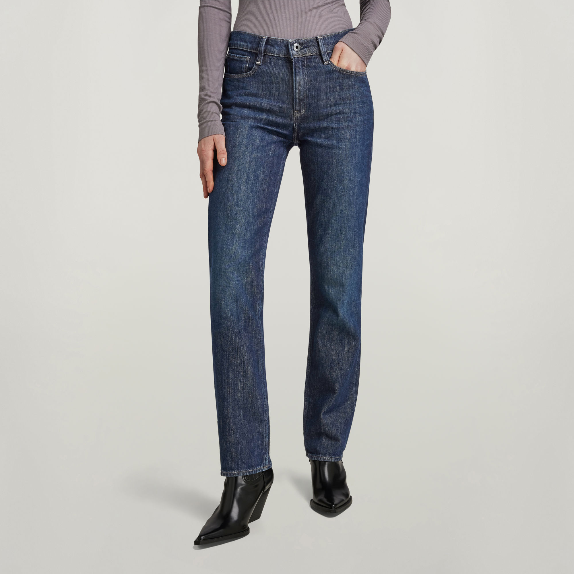 

Strace Straight Jeans - Dark blue - Women