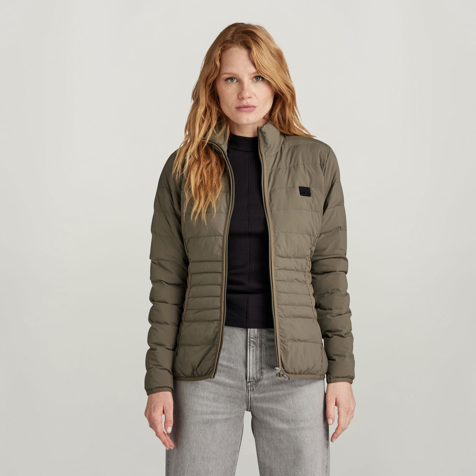 

Packable Light Weight Padded Jacket - Brown - Women