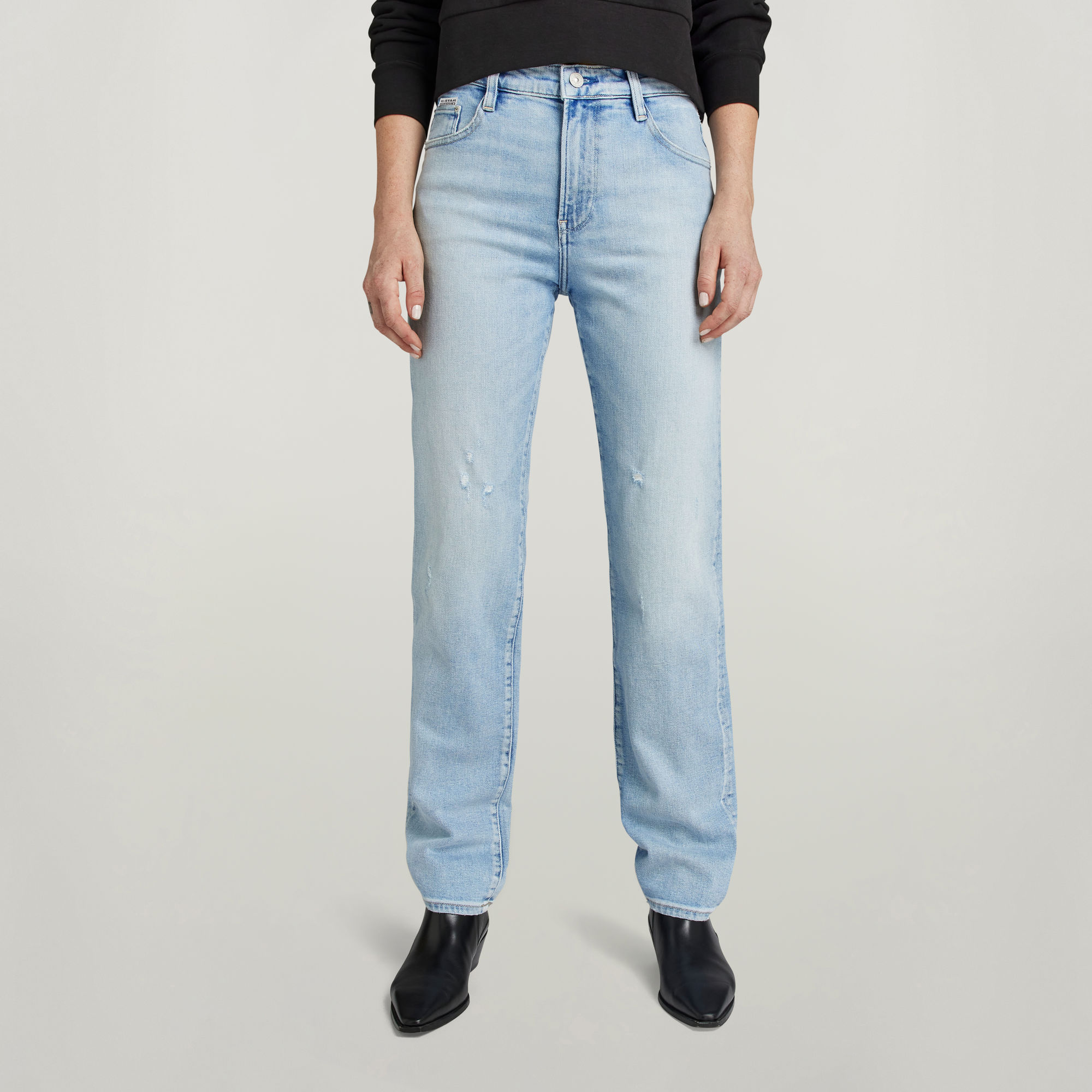 G-Star RAW Viktoria High Straight Jeans Lichtblauw Dames
