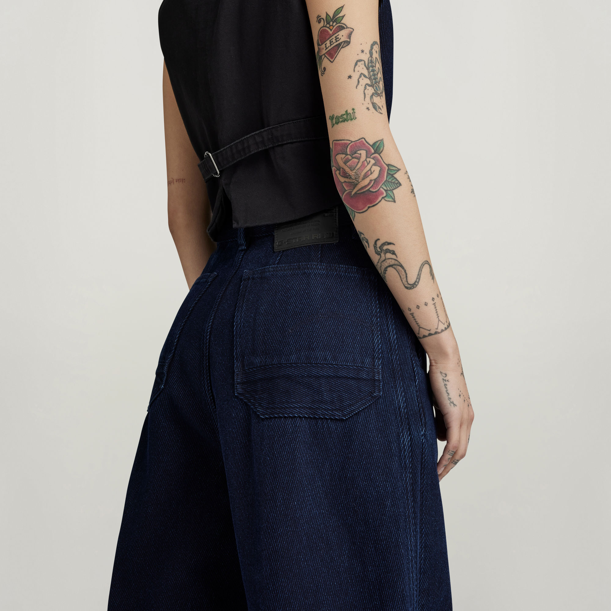 G-Star RAW Roos High Loose Jeans Donkerblauw Dames