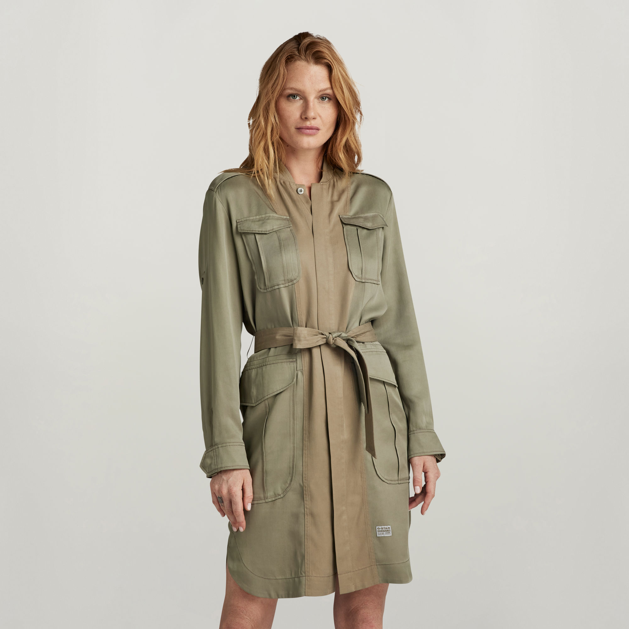 

Field Belt Dress - Green - Women