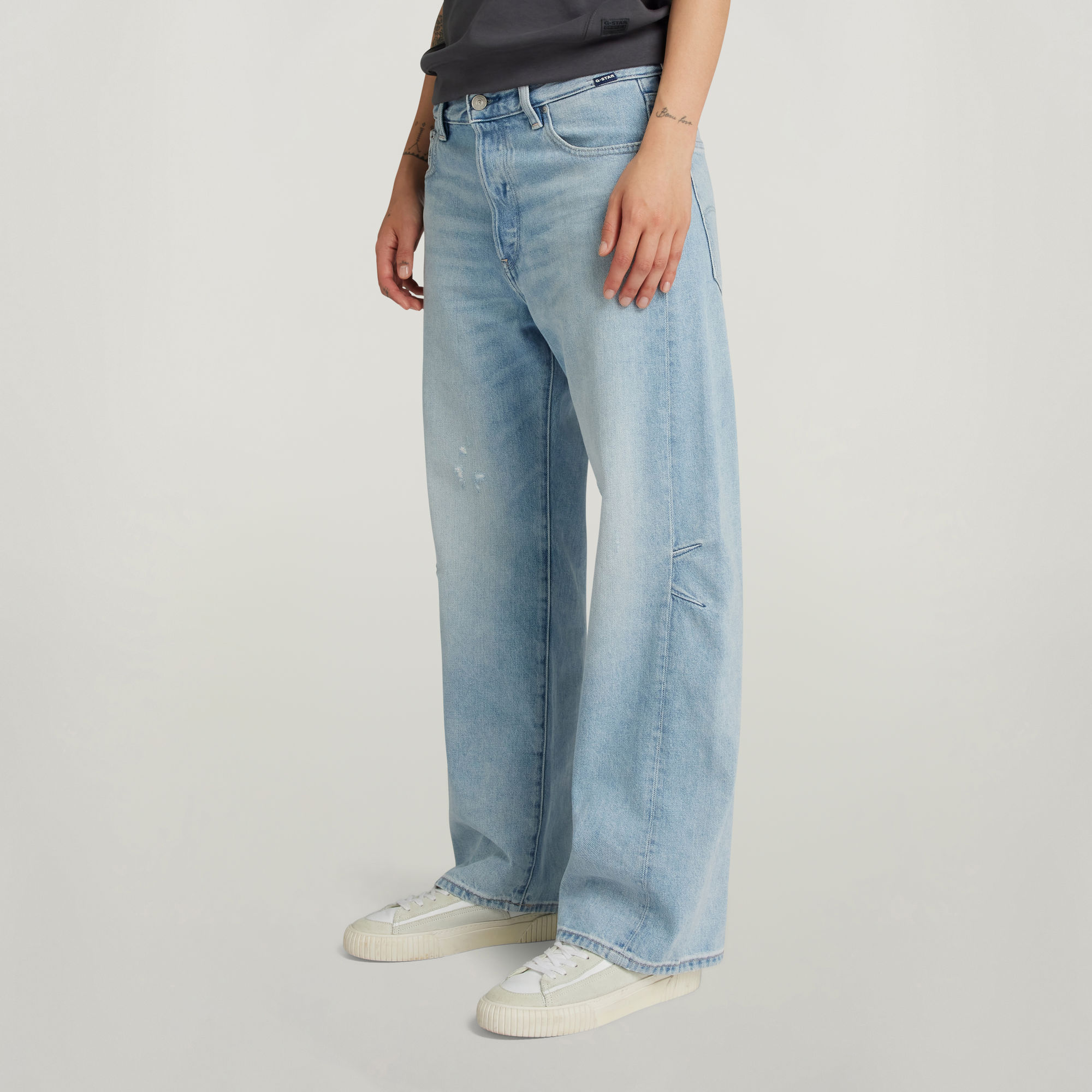 G-Star RAW Bowey Ankle Boyfriend 3D Jeans Lichtblauw Dames