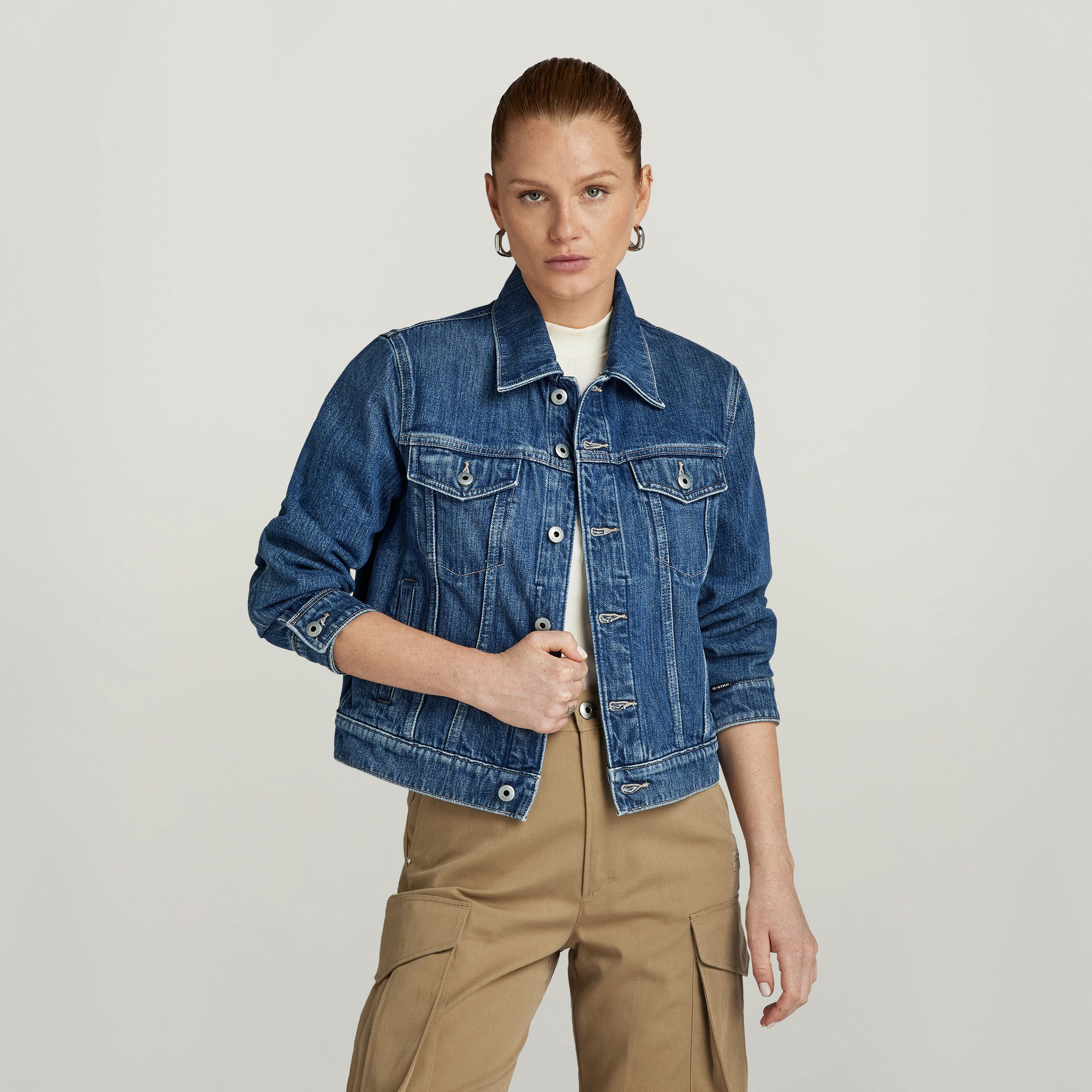 G-Star RAW True Denim Jack Donkerblauw Dames