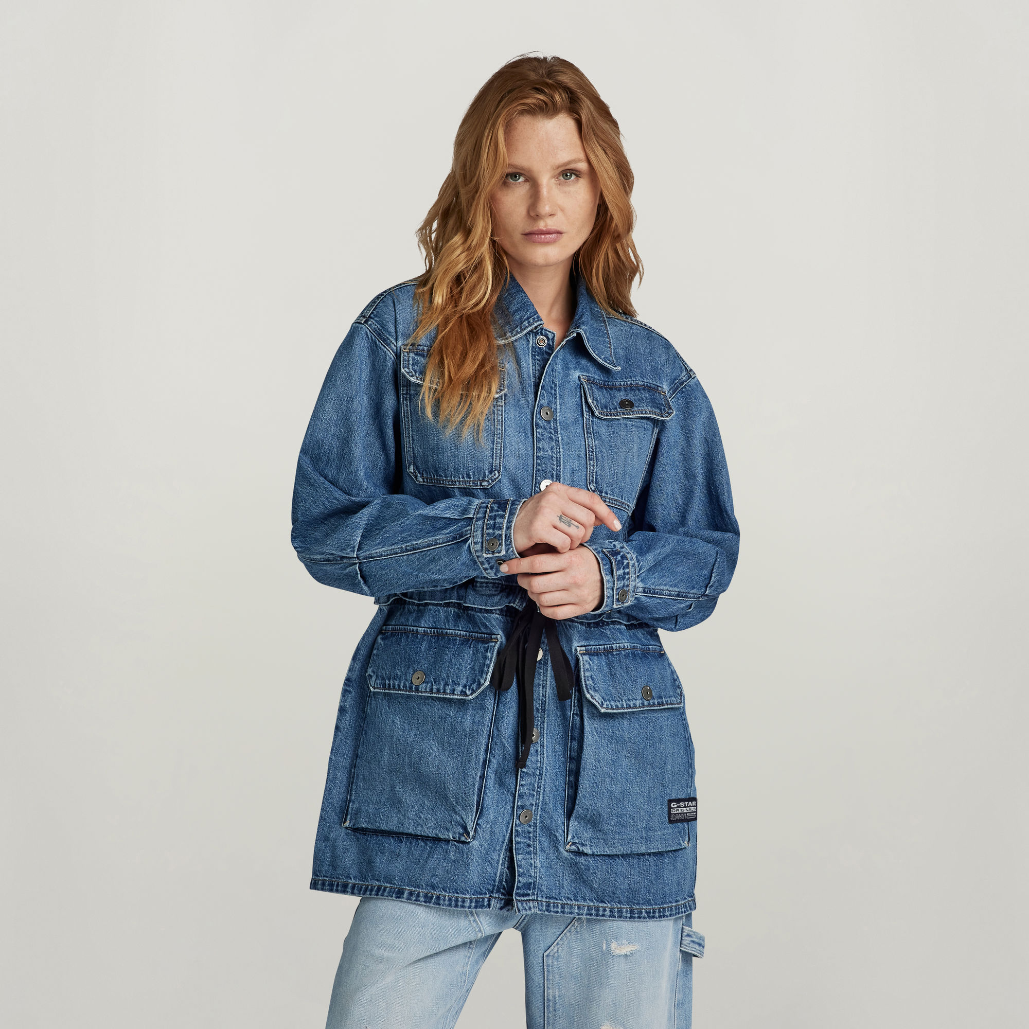 Modular Utility Jacke - Mittelblau - Damen