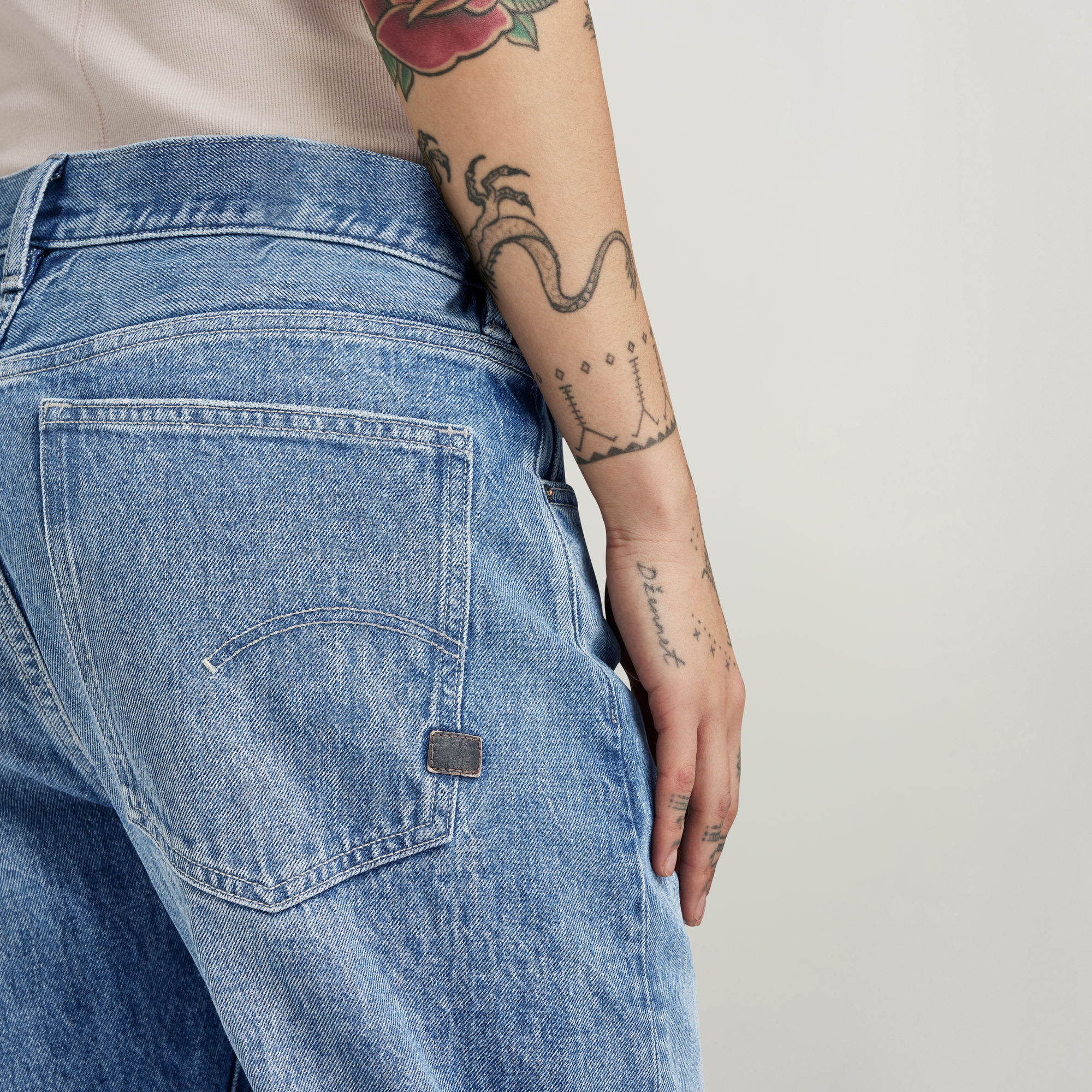 Thumbnail - Bowey Ankle Boyfriend Jeans - Hellblau - Damen