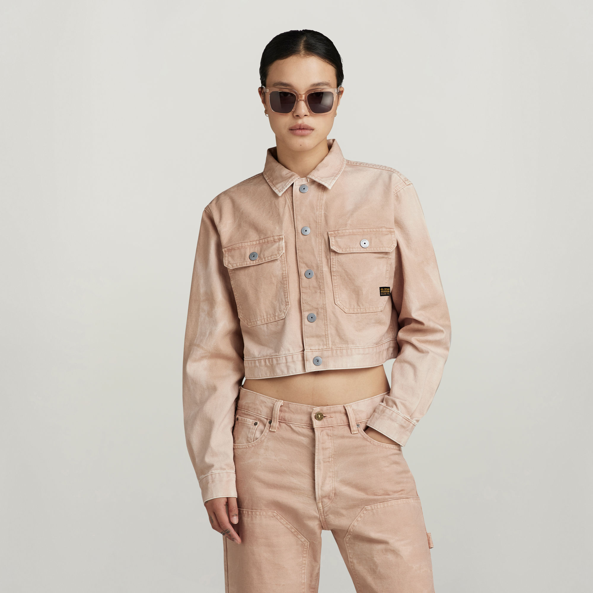 G-Star RAW Boxy Explorer Jack Beige Dames