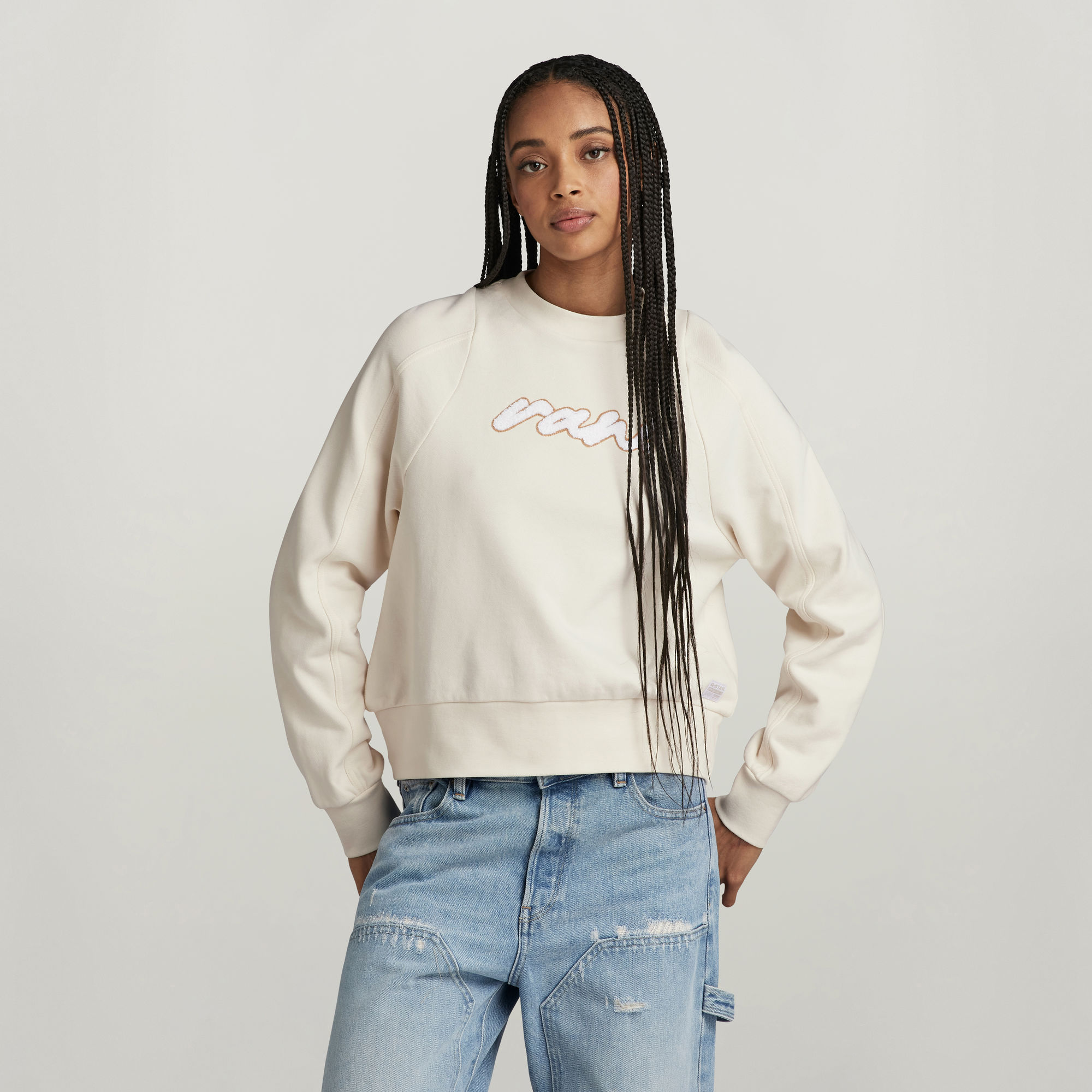 

Cornely RAW Dot Raglan Sweatshirt - Beige - Damen