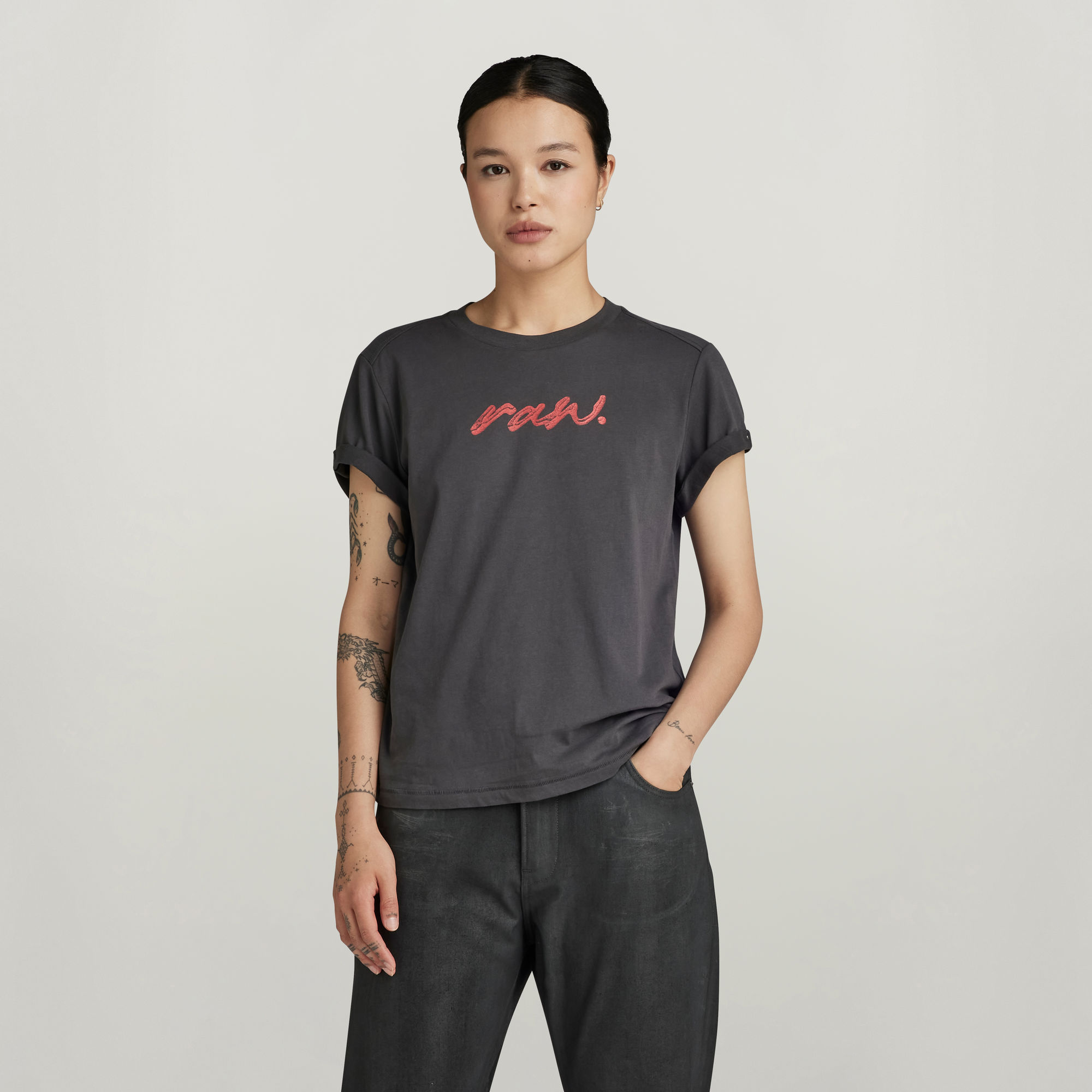 RAW Dot Top - Grau - Damen