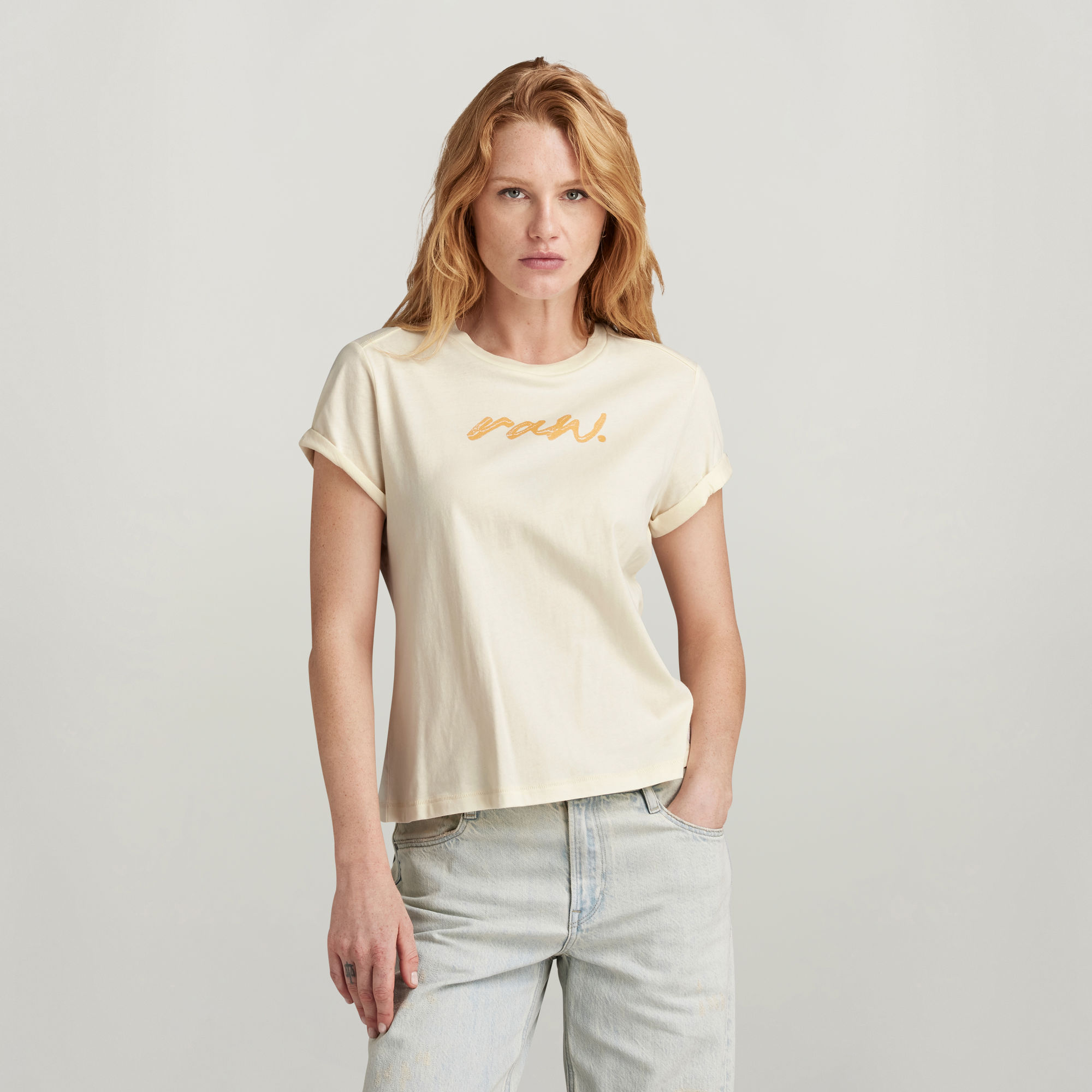 RAW Dot Top - Beige - Damen