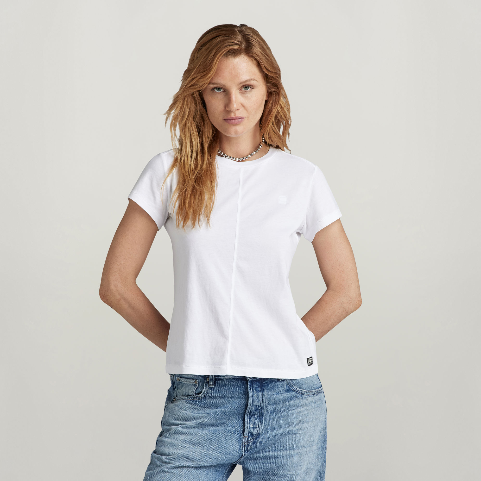 G-Star RAW T-shirt van biologisch katoen wit