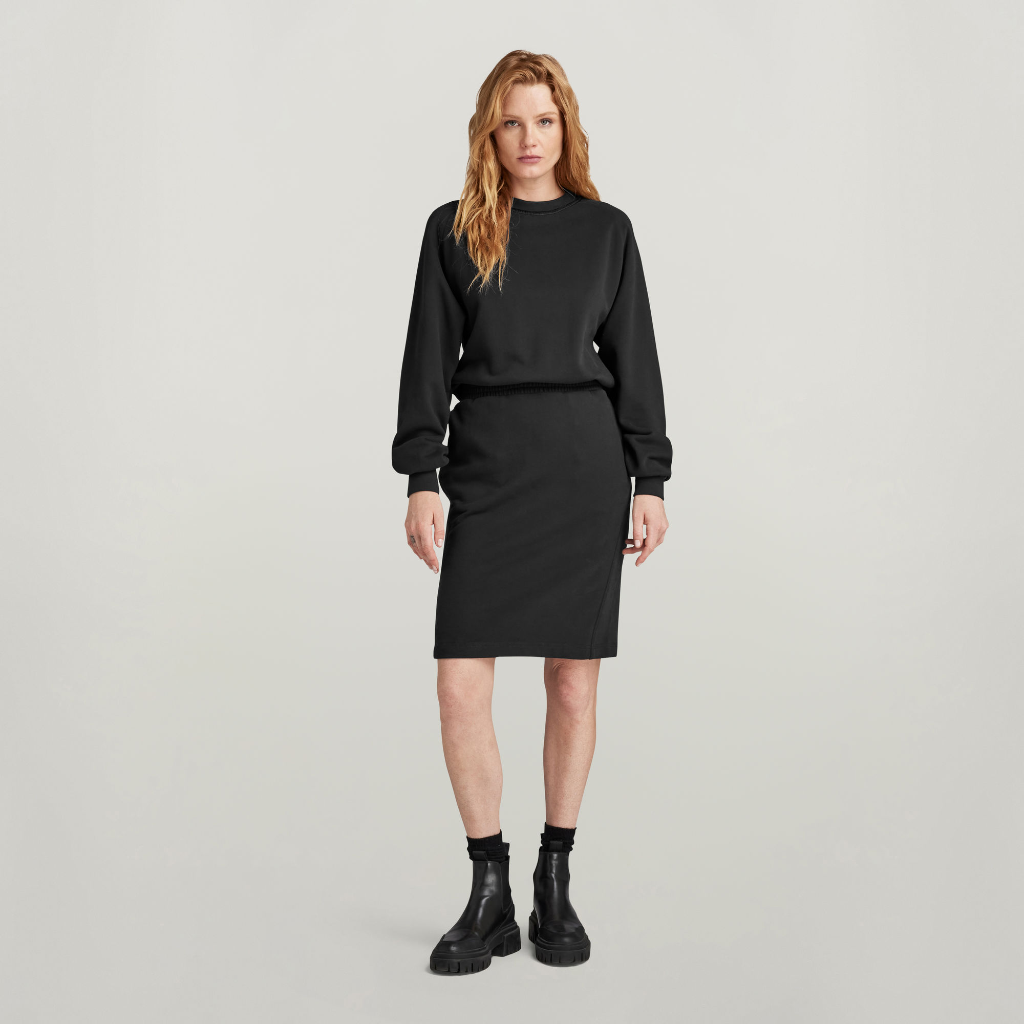 

Ventilation Sweat Dress - Black - Women