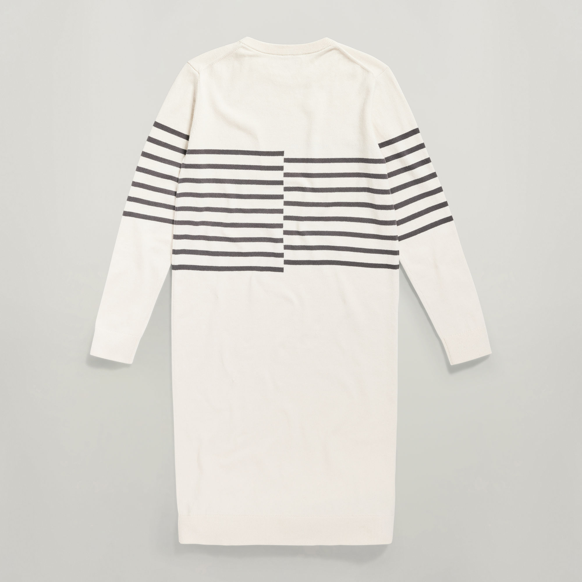 G-Star RAW Broken Stripe Gebreide Jurk Beige Dames