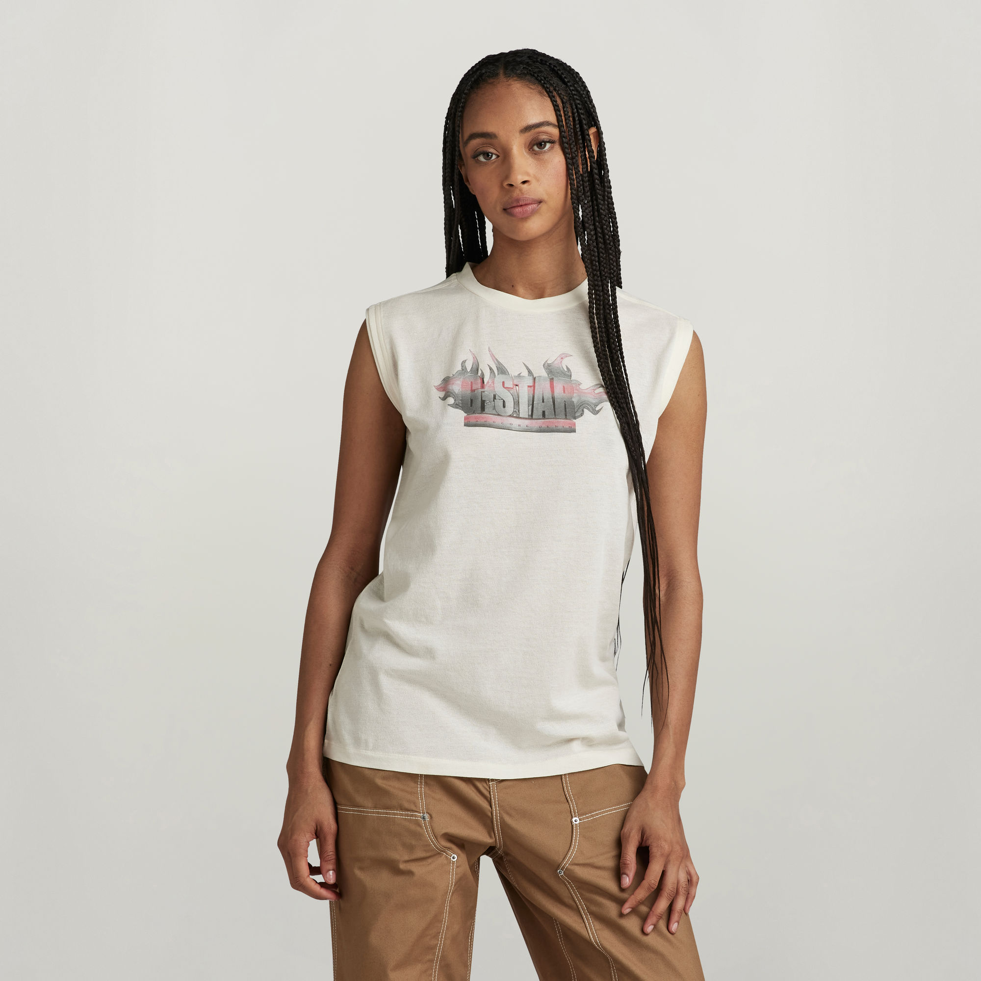 

G-Star Merch Top - Beige - Women