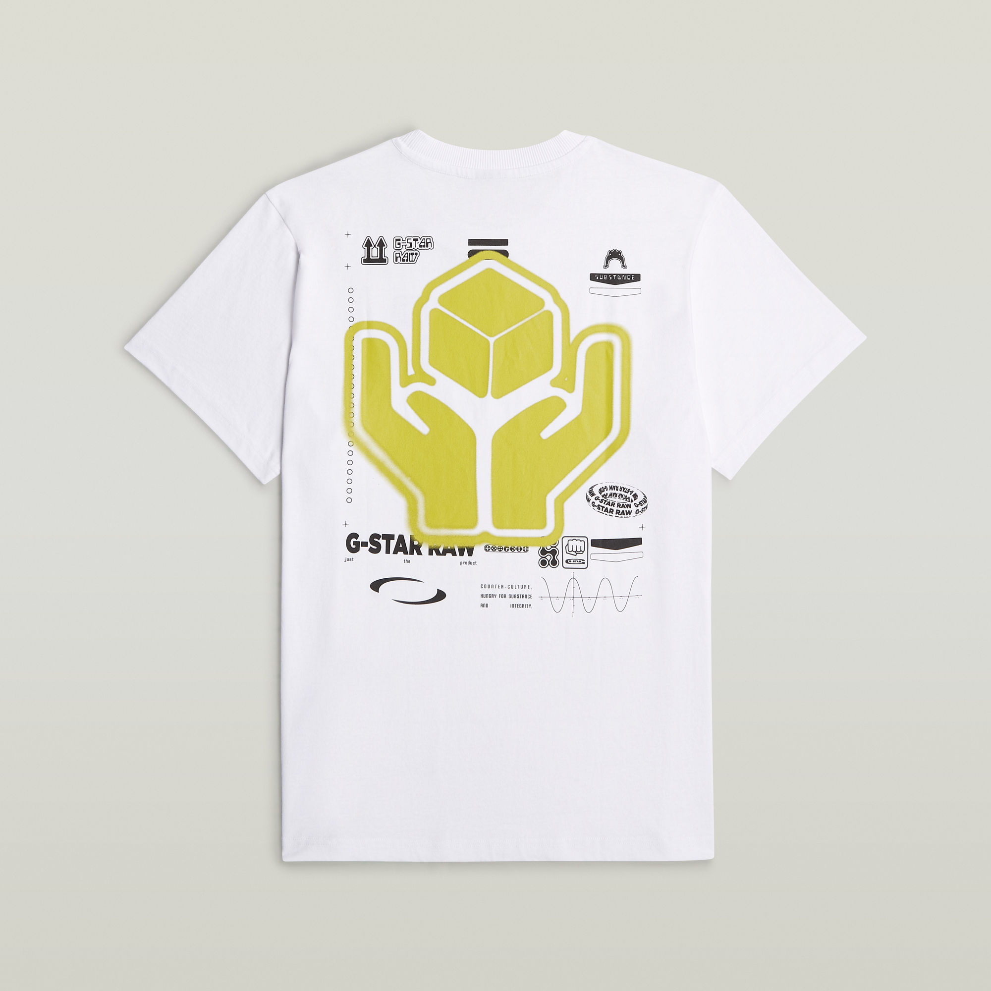 G-Star RAW Back Graphic Loose T-Shirt Wit Heren