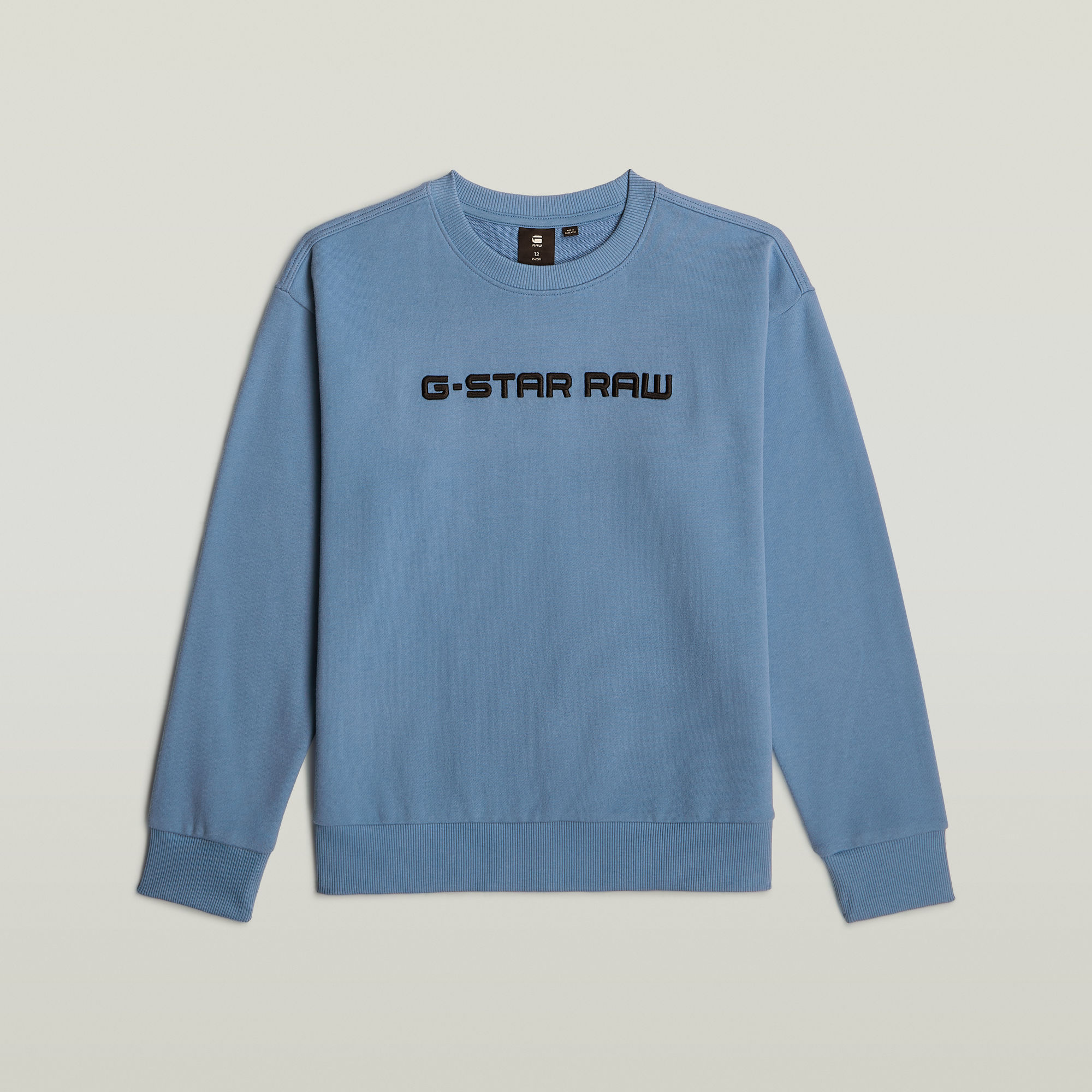 G-Star RAW Kids Unisex Sweater Loose Unbrushed Midden blauw jongens