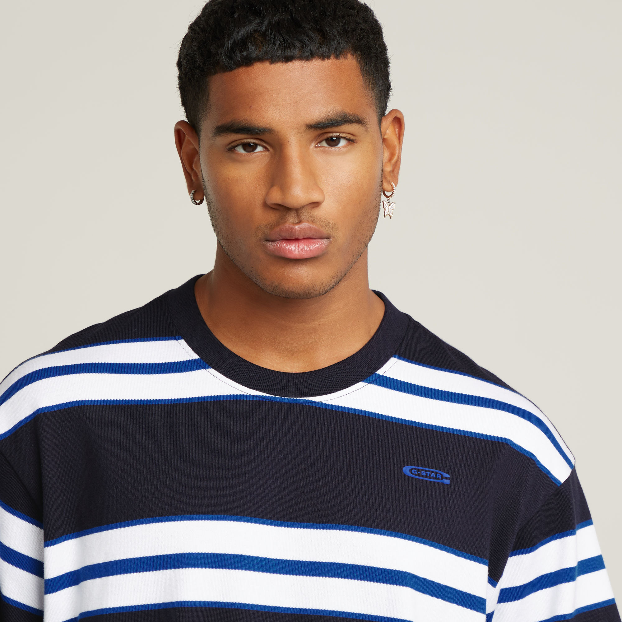 G-Star RAW Stripe Boxy T-Shirt Meerkleurig Heren