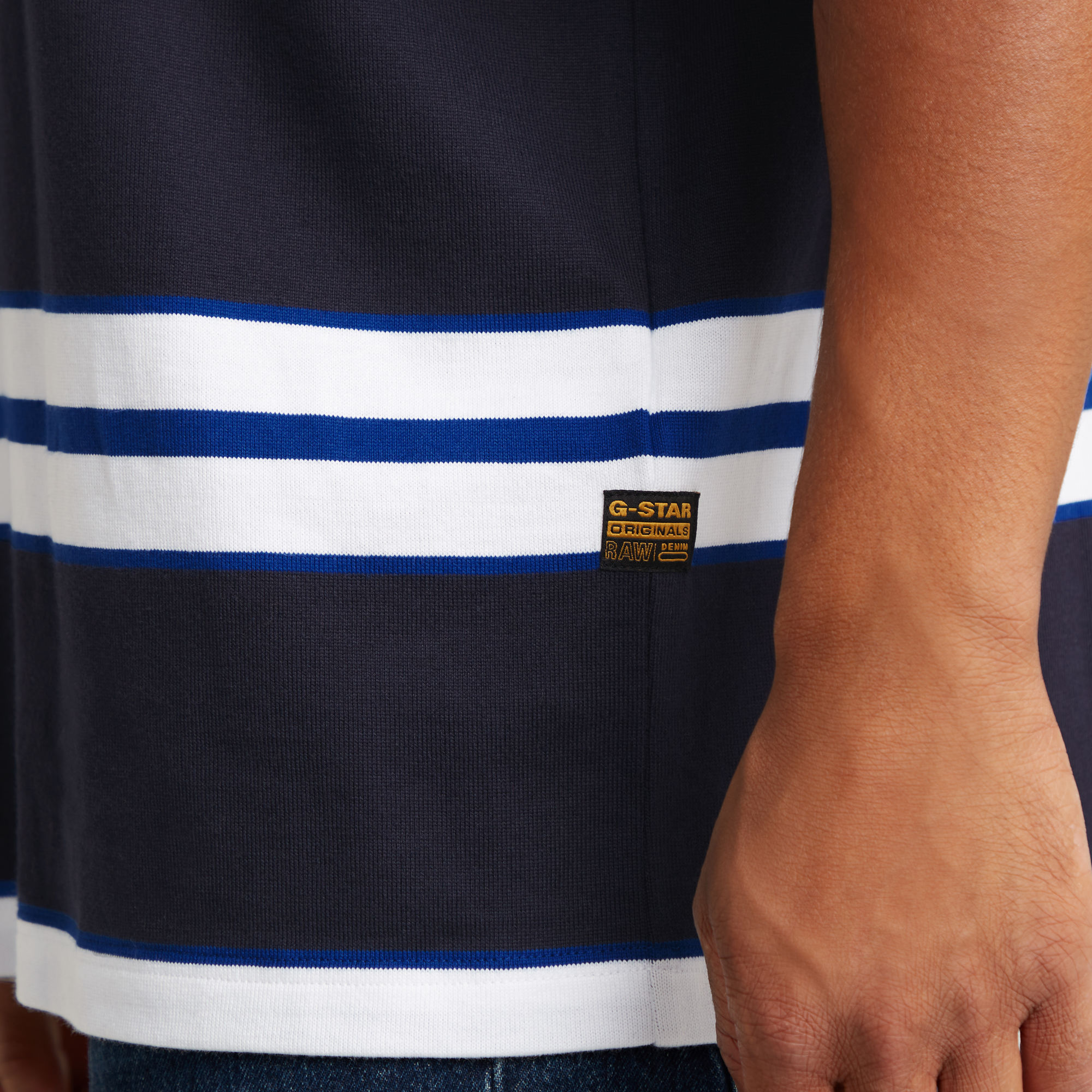 G-Star RAW Stripe Boxy T-Shirt Meerkleurig Heren