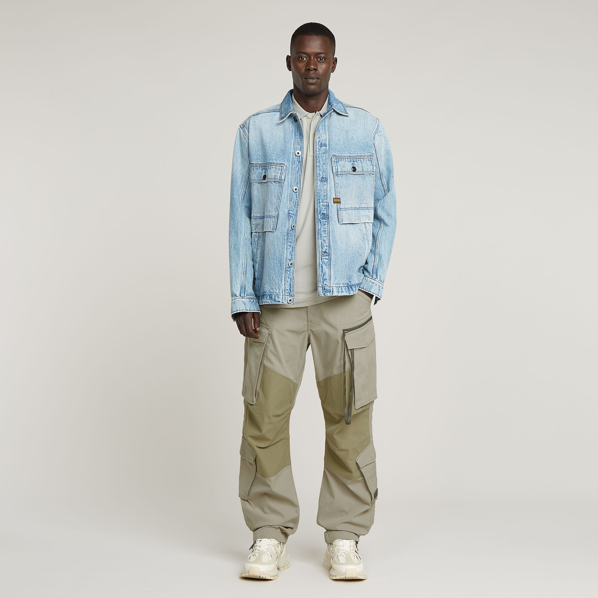 G-Star RAW Dunda Slim Stripe Polo Grijs Heren