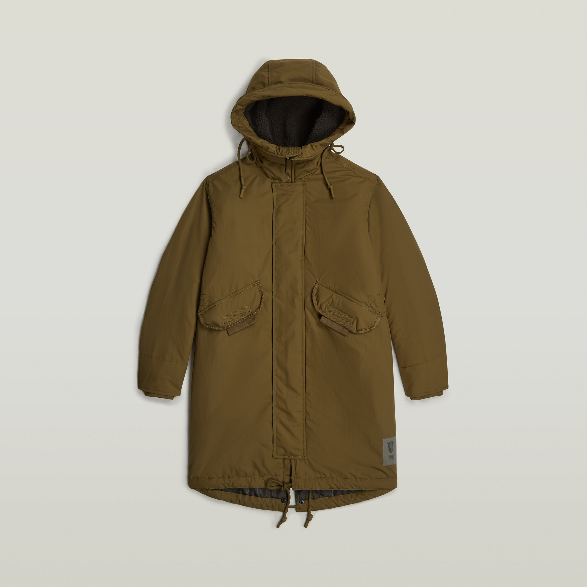 G-Star RAW Fishtail Parka Met Capuchon Groen Dames