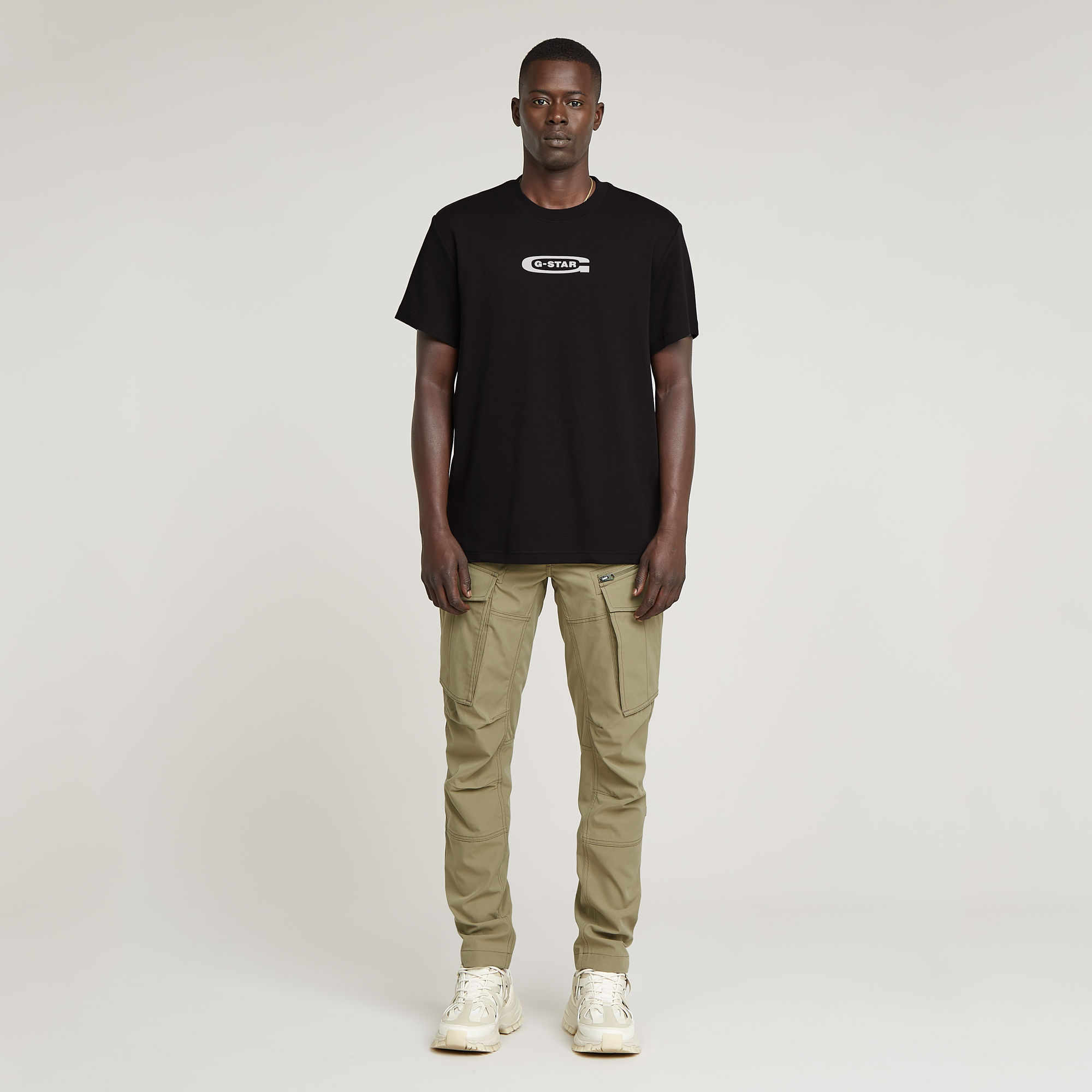 G-Star RAW Old Skool Logo T-Shirt Zwart Heren