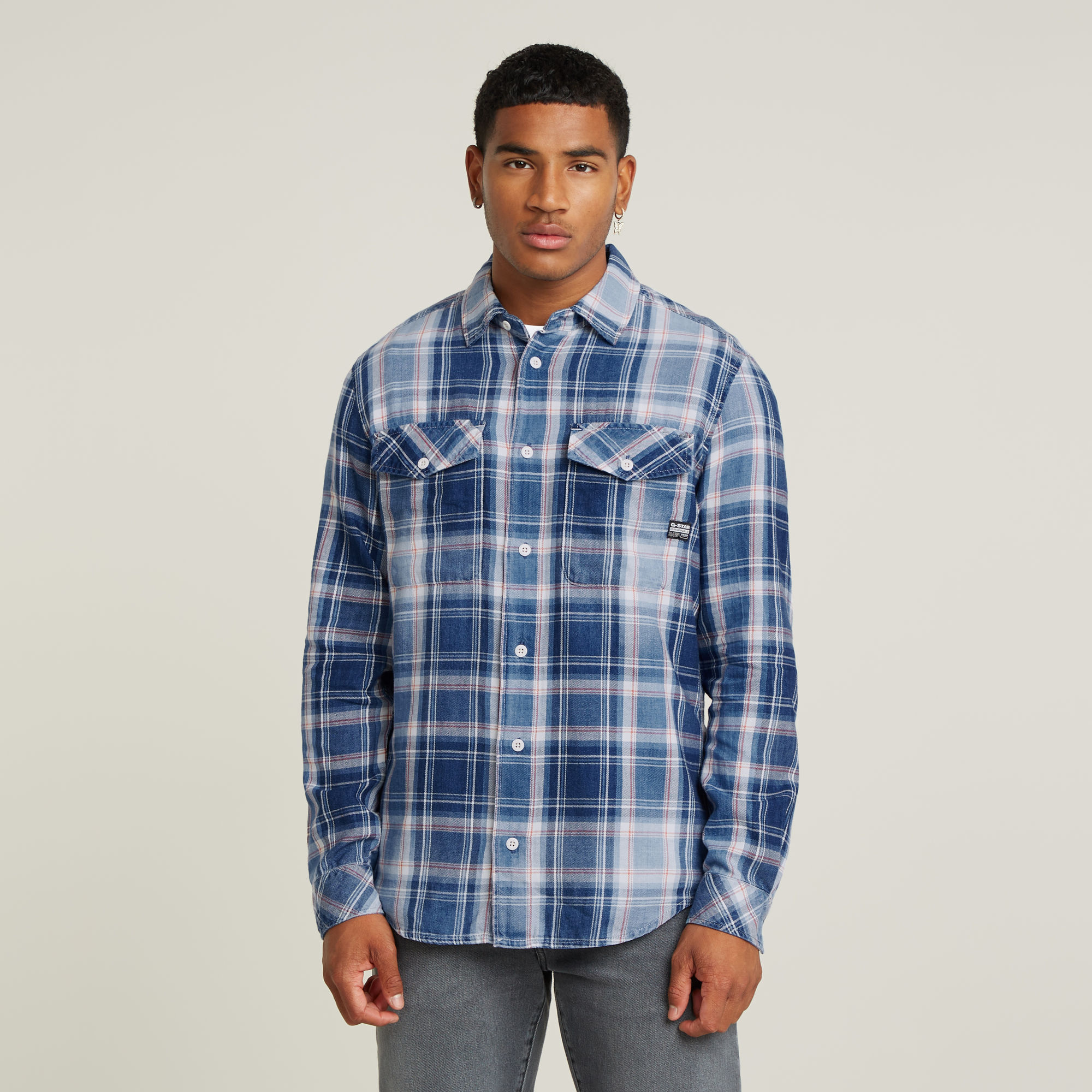 

Marine Slim Shirt - Medium blue - Men