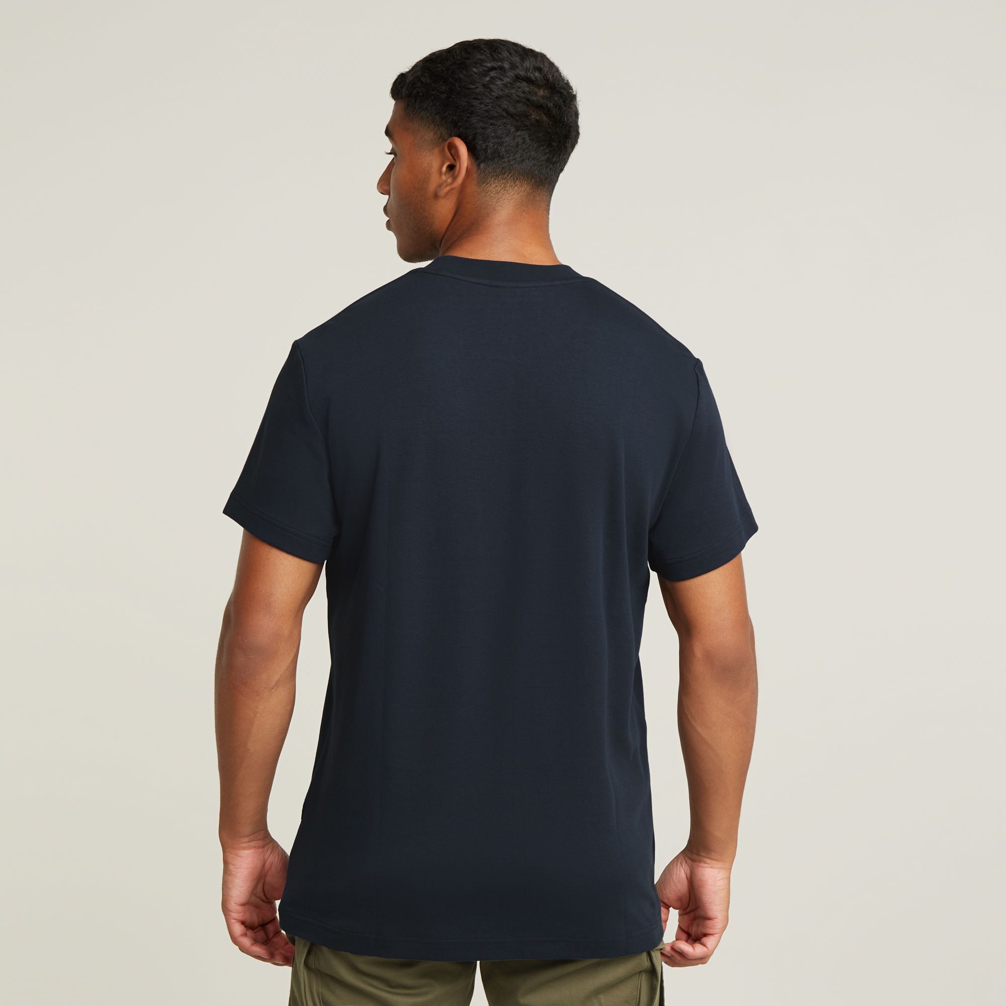 G-Star RAW Old Skool Logo T-Shirt Donkerblauw Heren