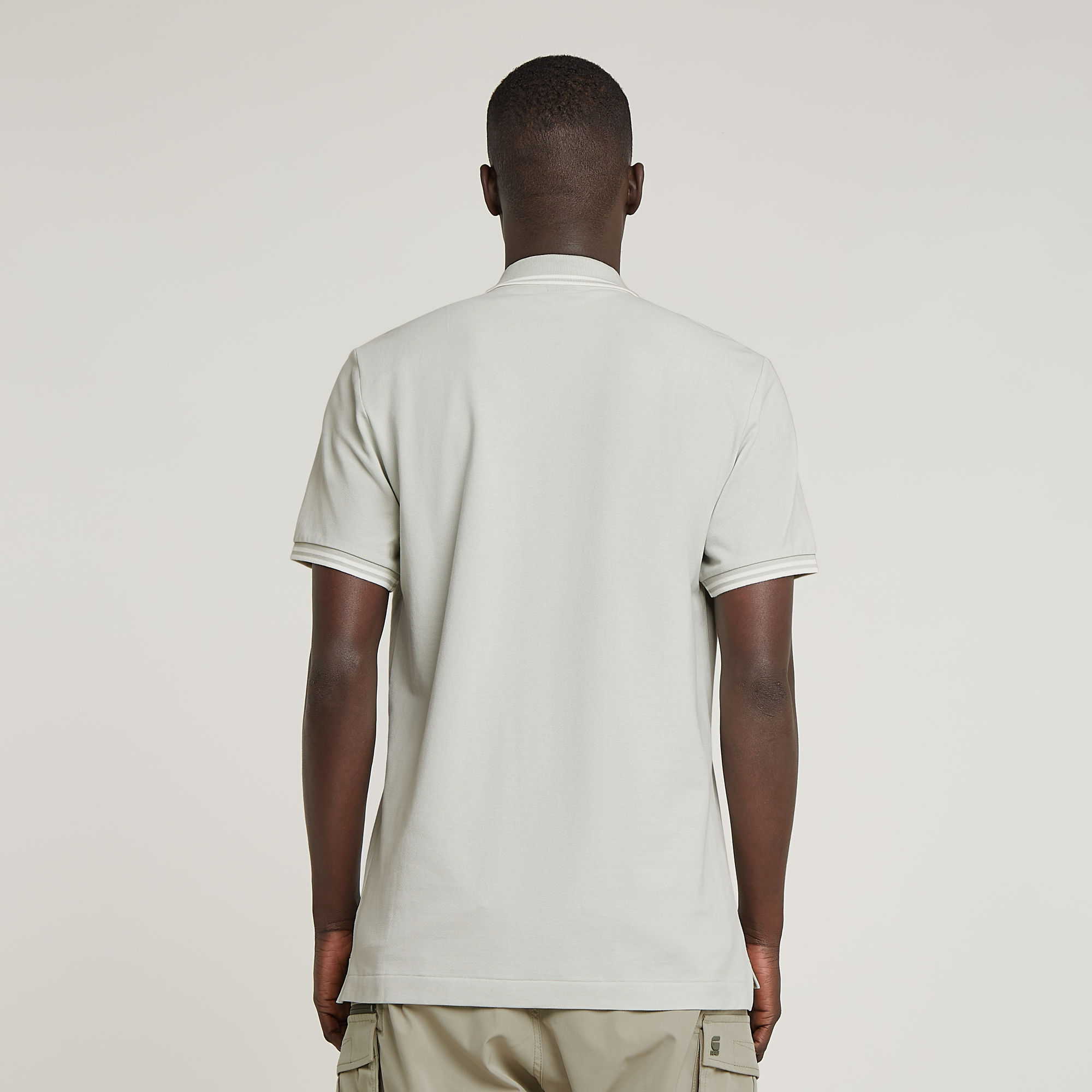 G-Star RAW Dunda Slim Stripe Polo Grijs Heren