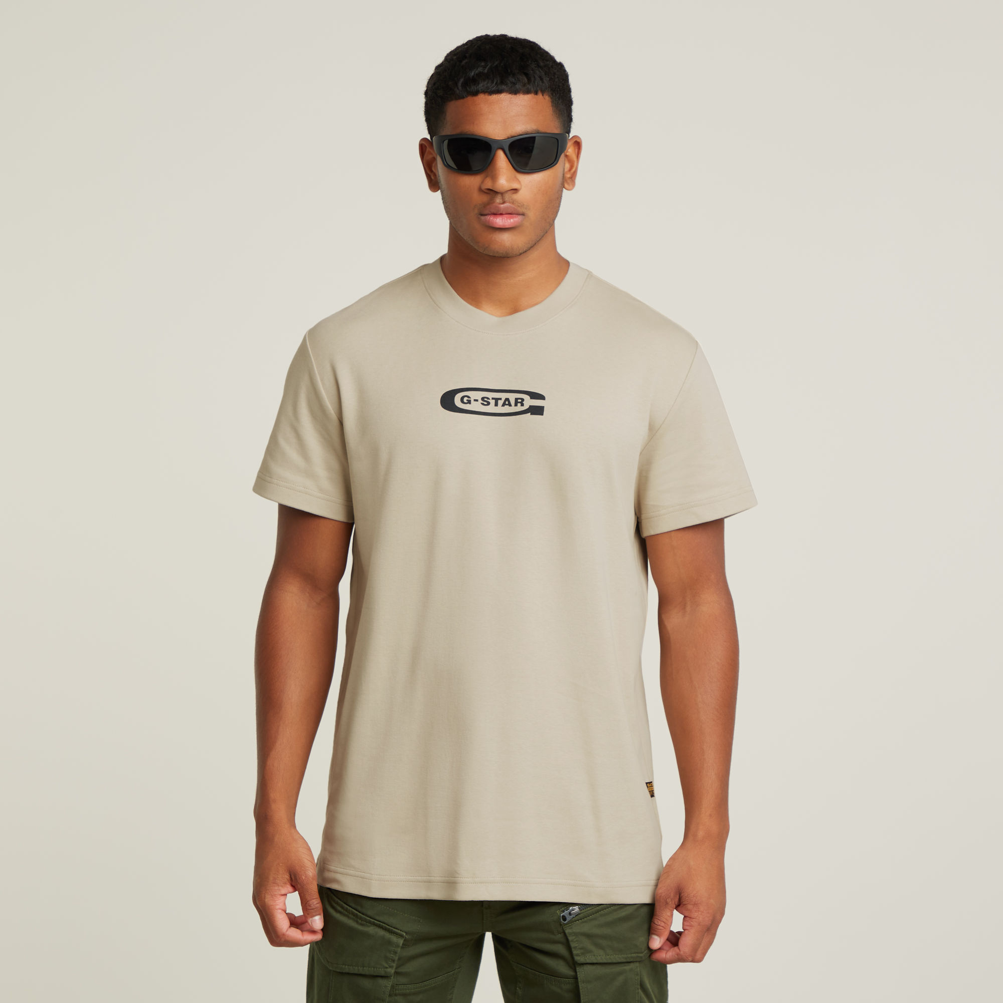 Old Skool Logo T-Shirt - Beige - Herren