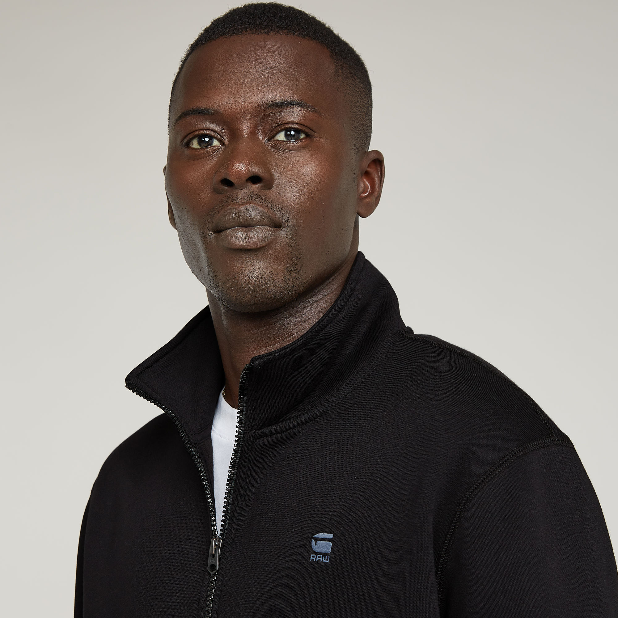 G-Star RAW Premium Core Half Zip Sweater Zwart Heren