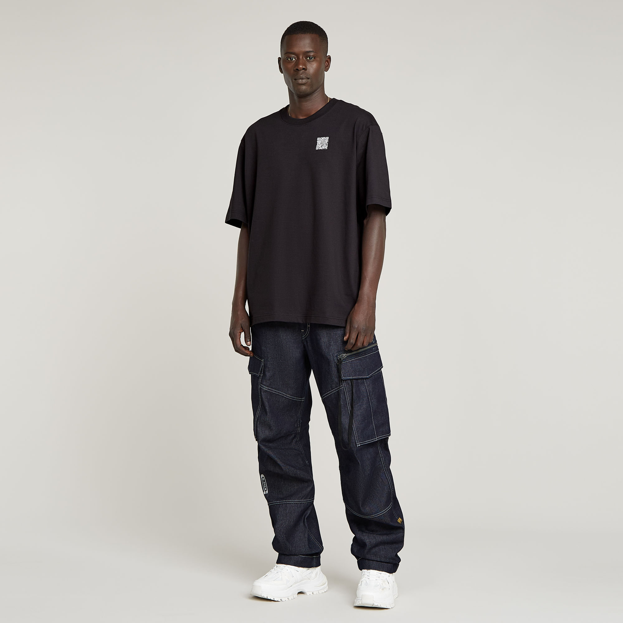 G-Star RAW QR Mini Maxi Boxy T-Shirt Zwart Heren