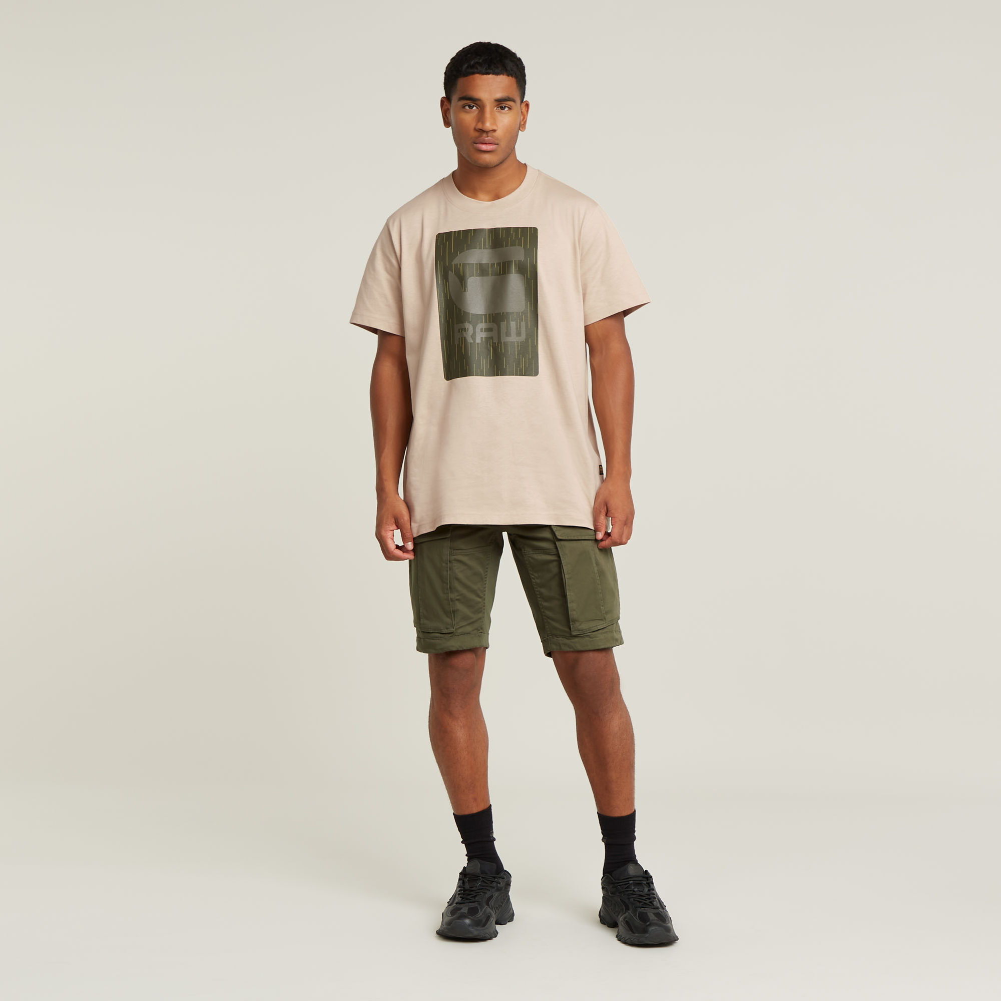 G-Star RAW Rovic Zip Regular Short Grijs Heren