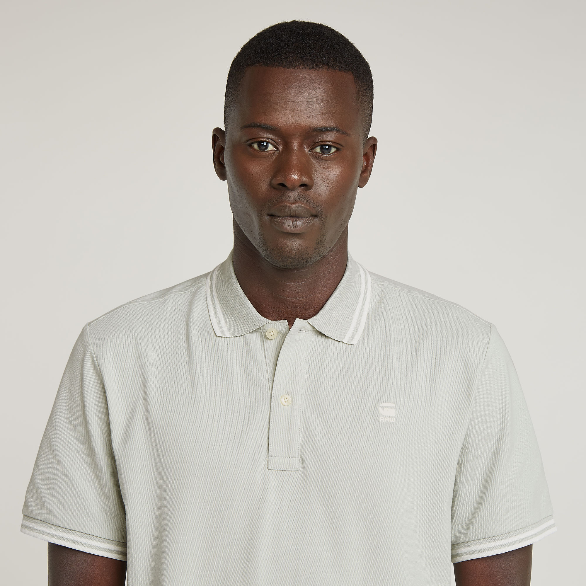G-Star RAW Dunda Slim Stripe Polo Grijs Heren