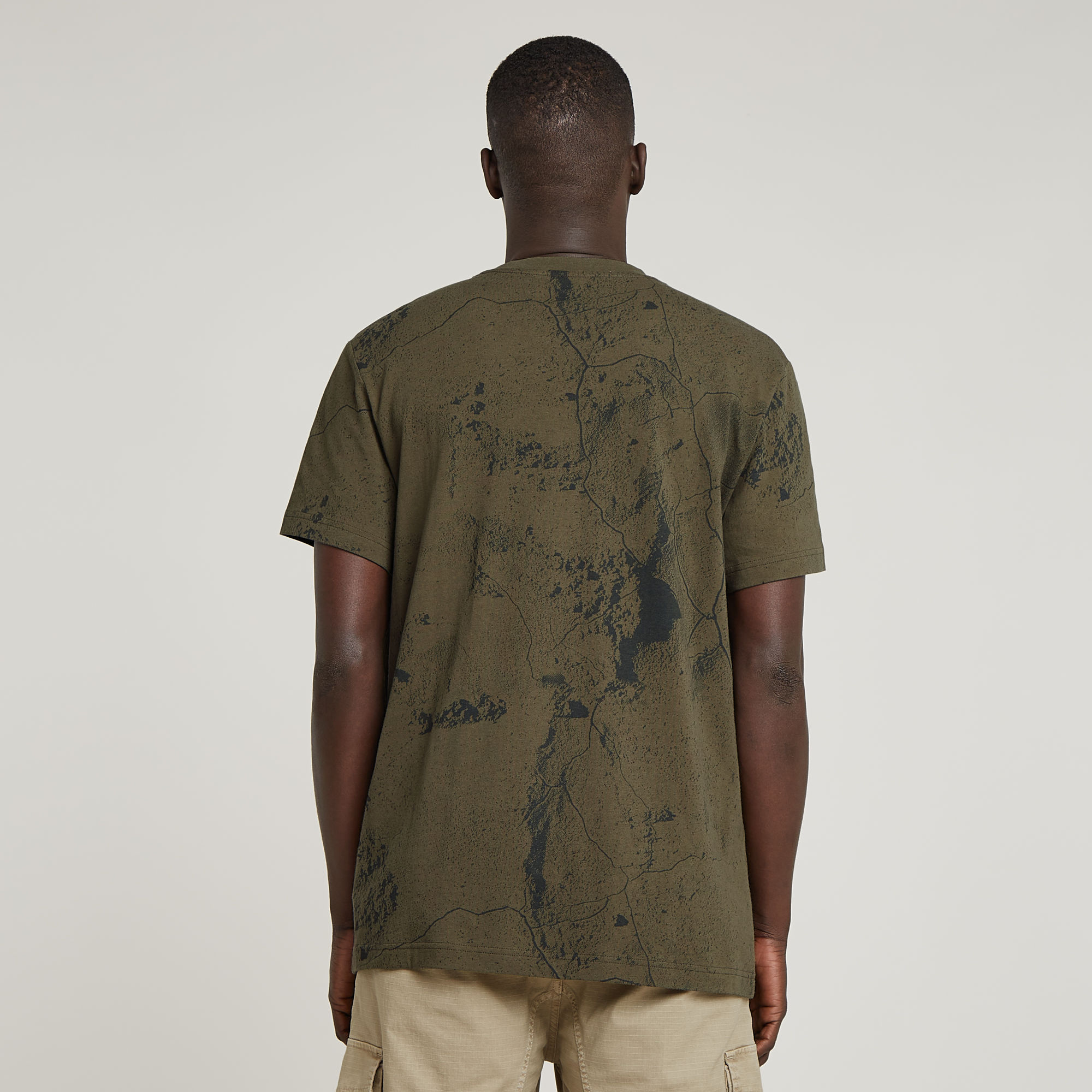 G-Star RAW Wash Allover T-Shirt Meerkleurig Heren