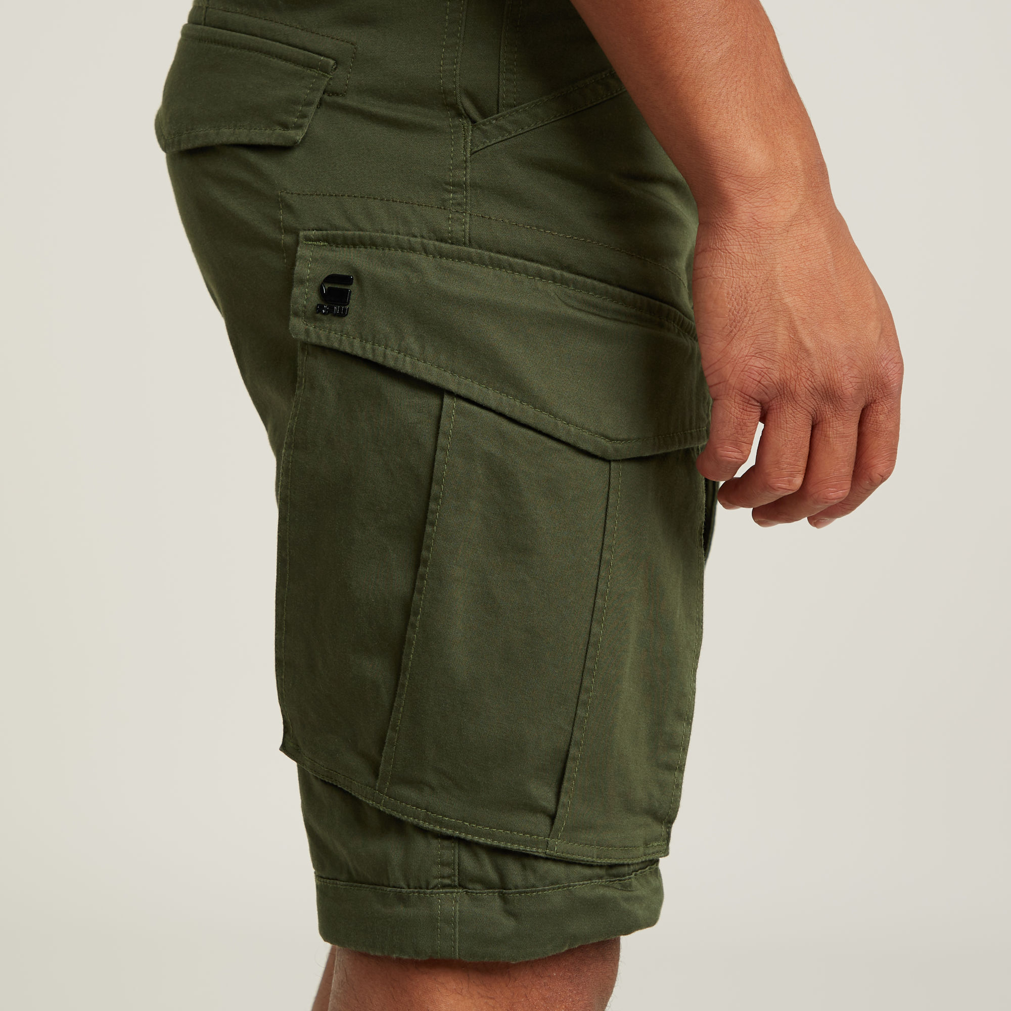 G-Star RAW Rovic Zip Regular Short Groen Heren