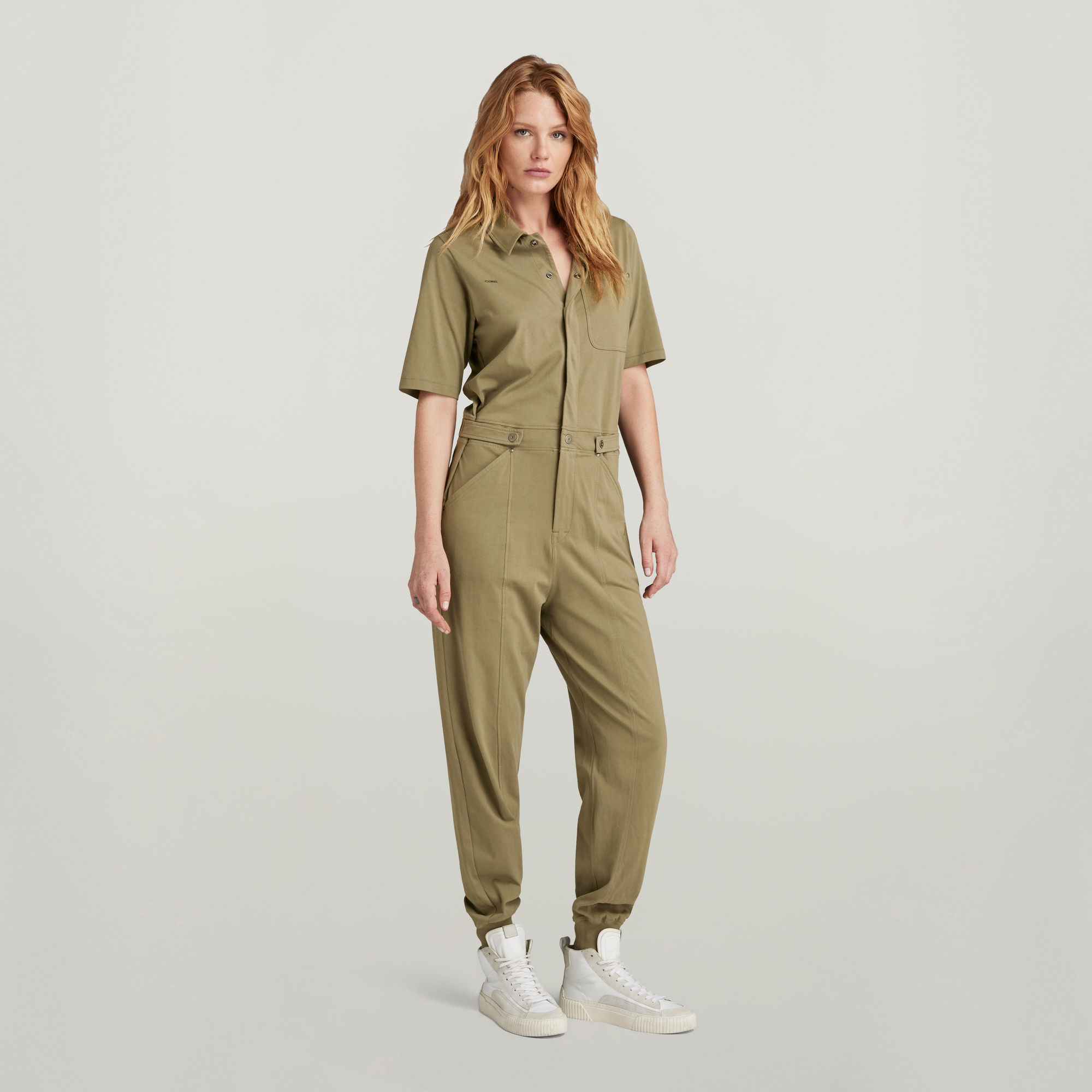 

Track Jumpsuit - Grün - Damen