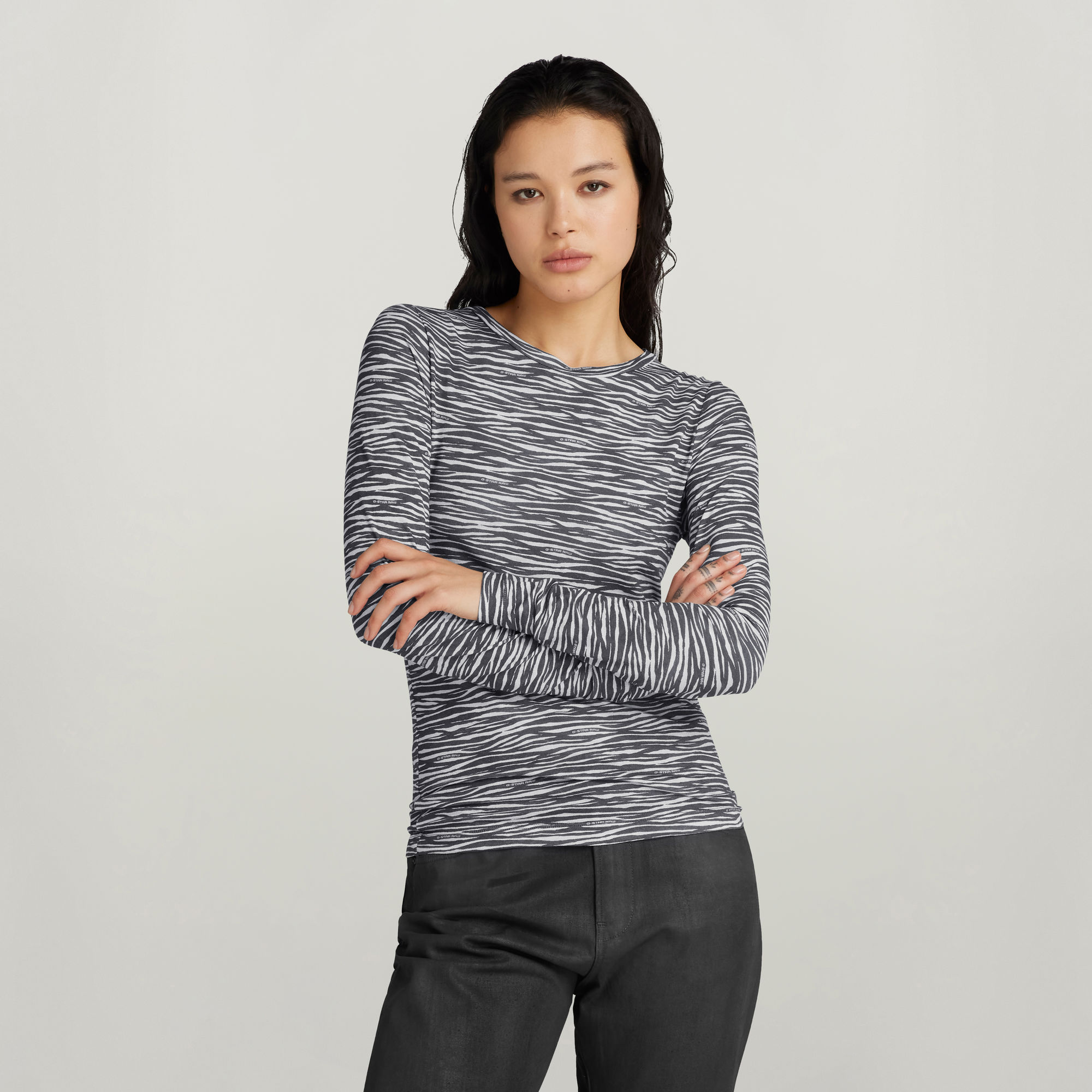 G-Star RAW G Zed Allover Slim Top Meerkleurig Dames