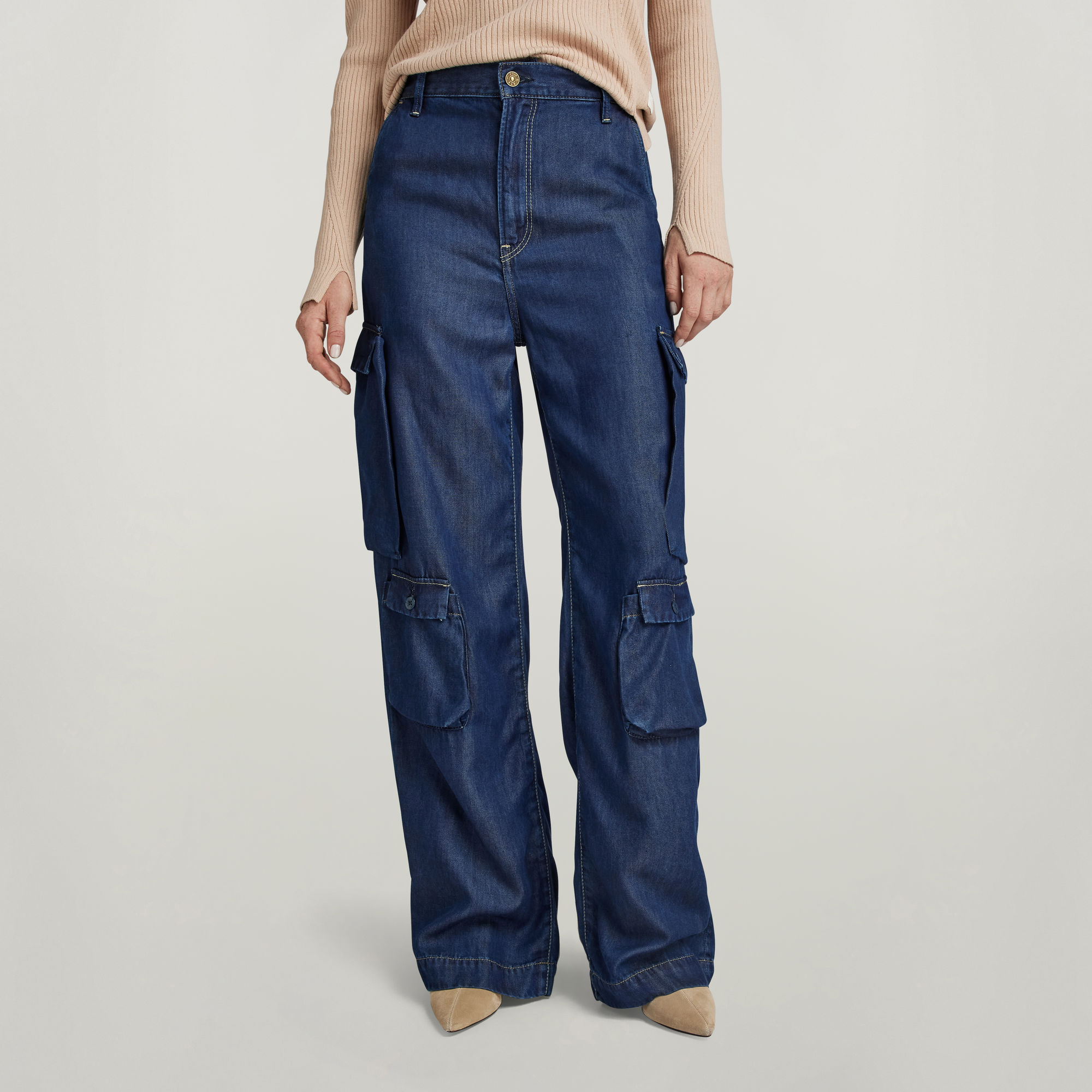 

Deck 2.0 Chino Cargo Jeans - Dark blue - Women