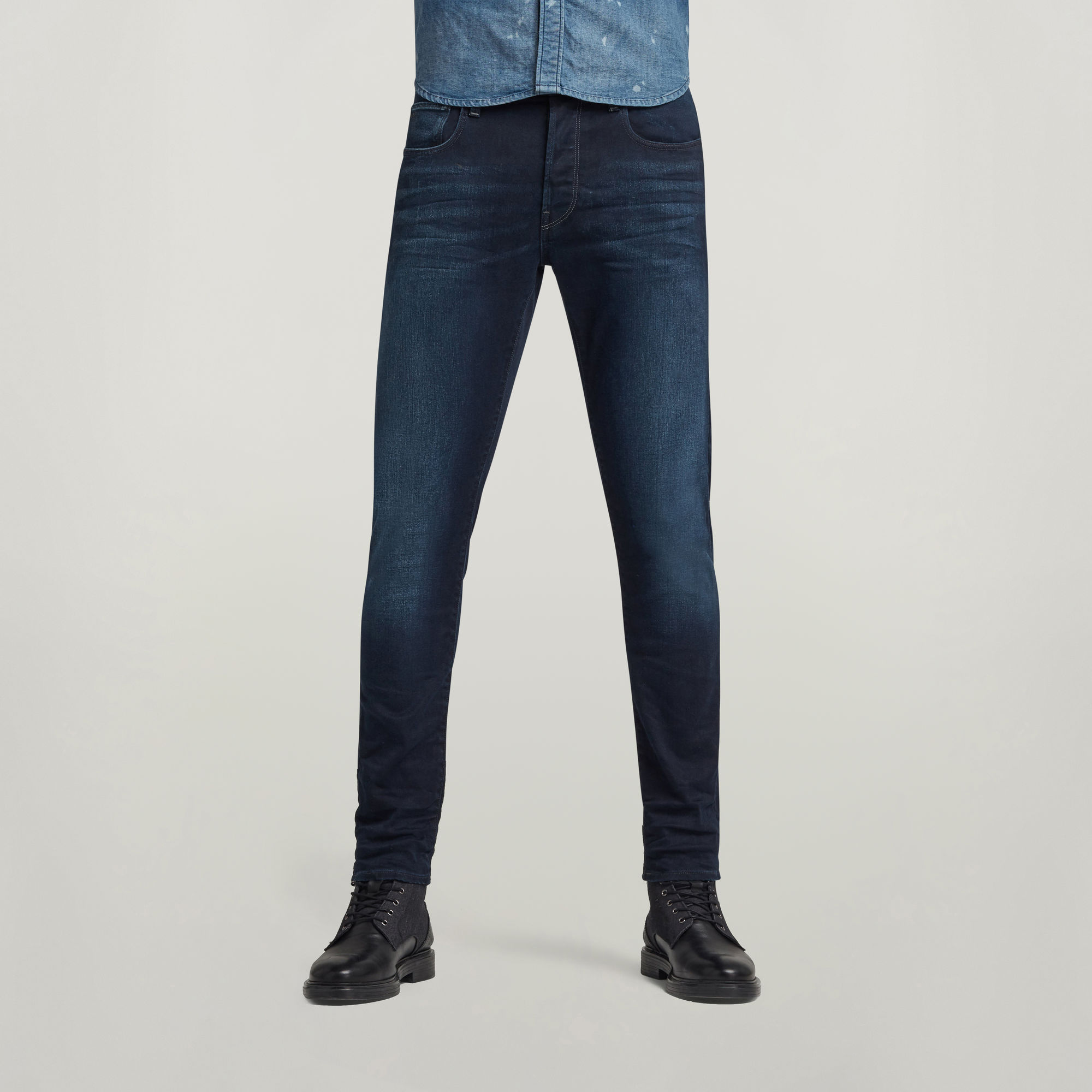 G-Star RAW 3301 Slim Jeans Donkerblauw Heren