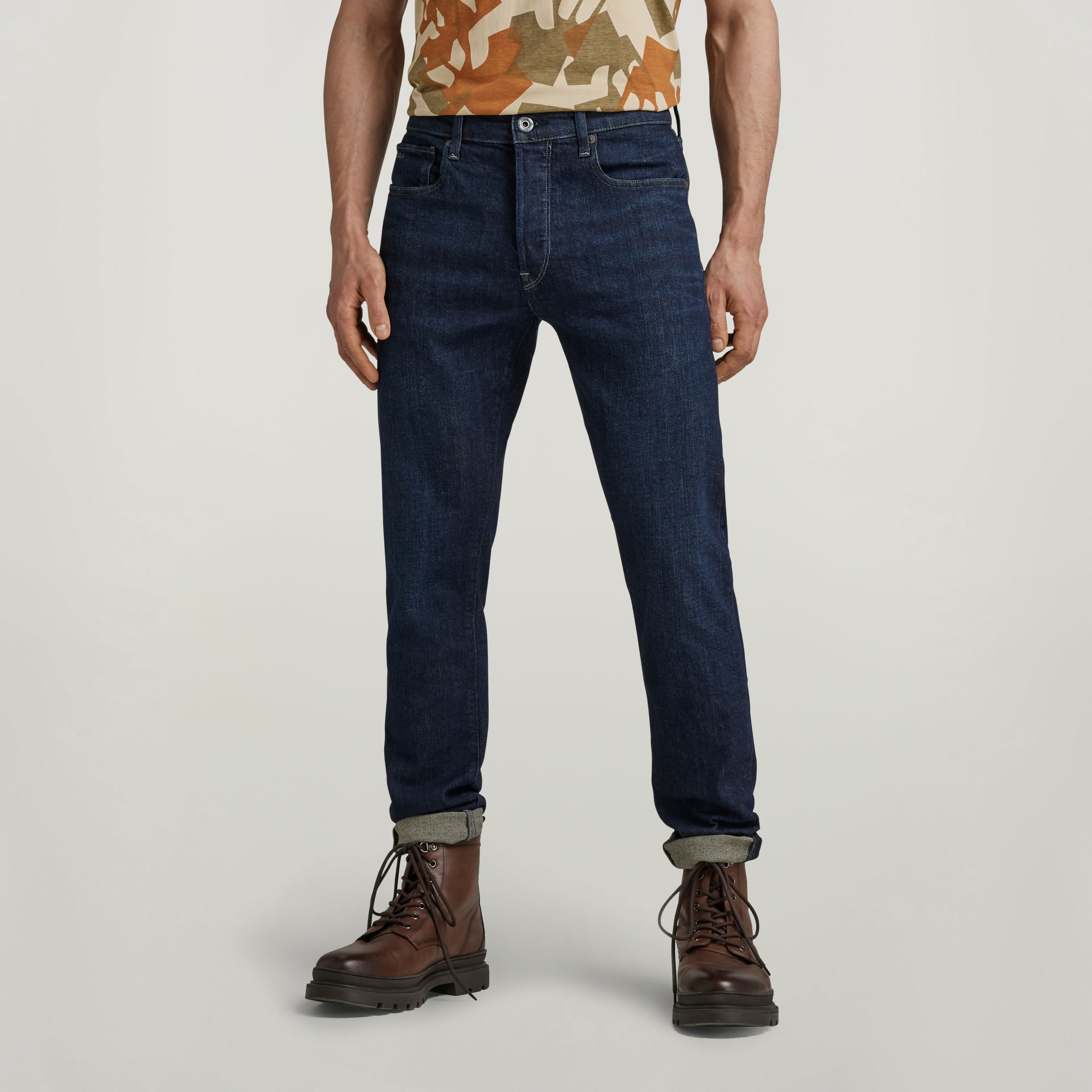 

3301 Slim Jeans - Donkerblauw - Heren