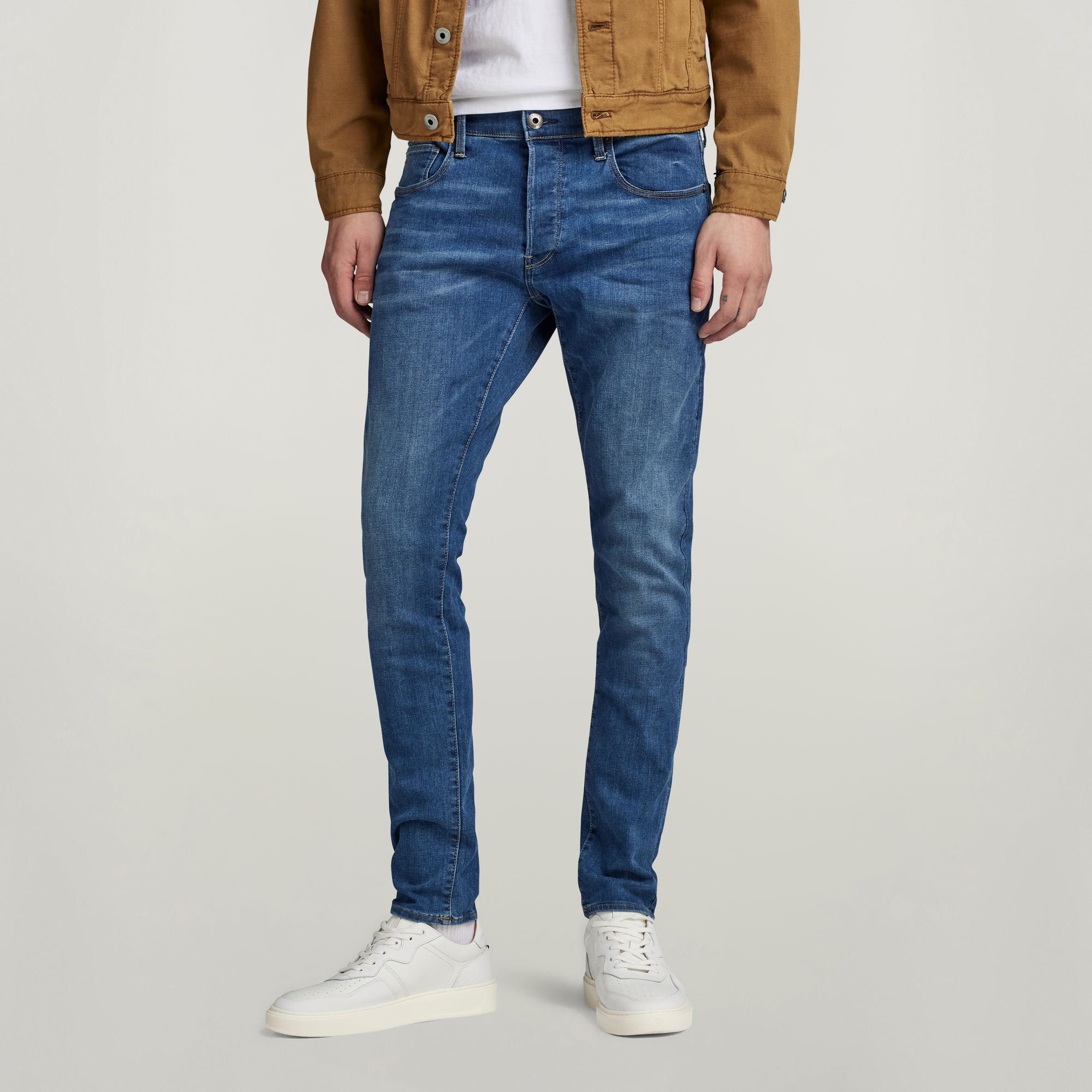 

3301 Slim Jeans - Midden blauw - Heren