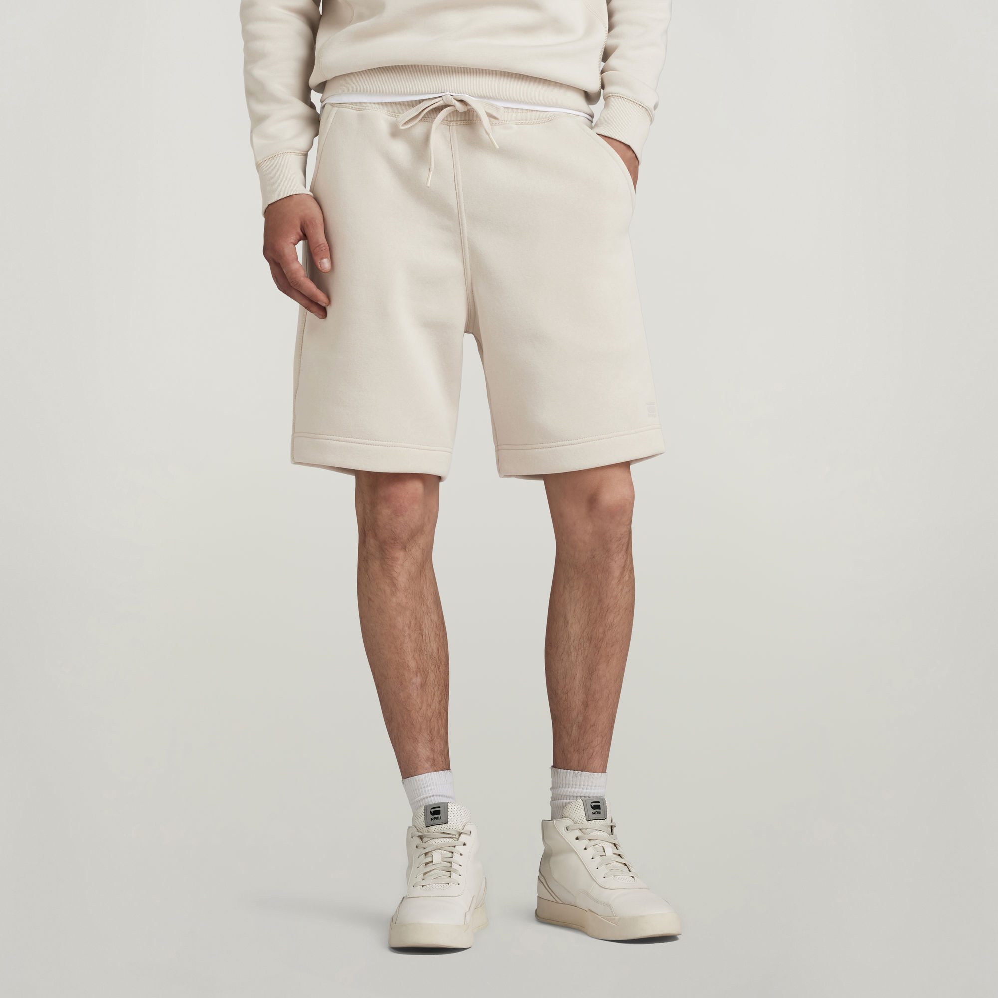 G-Star RAW Premium Core Sweat Short Wit Heren
