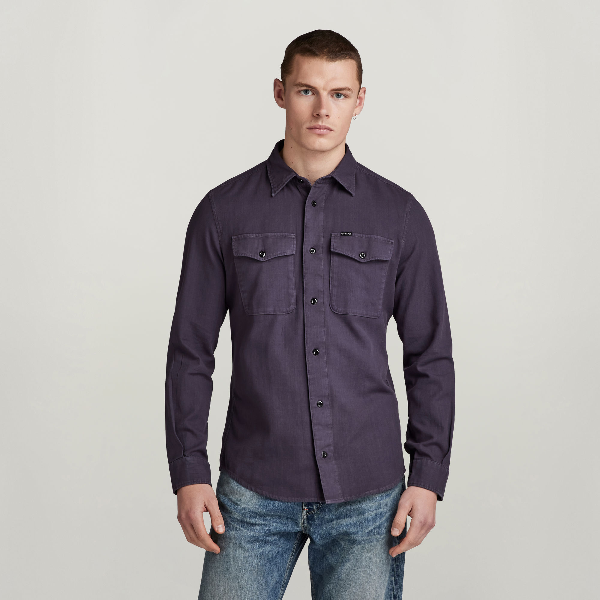 

Marine Slim Shirt - Purple - Men