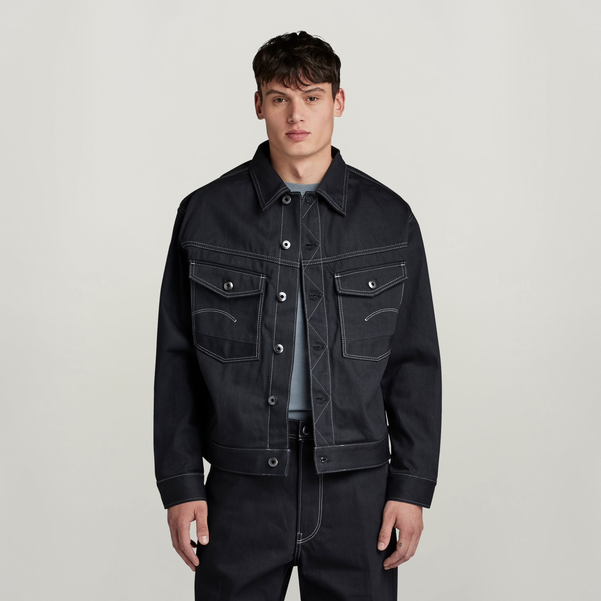 Dakota Selvedge Jacke - Dunkelblau - Herren